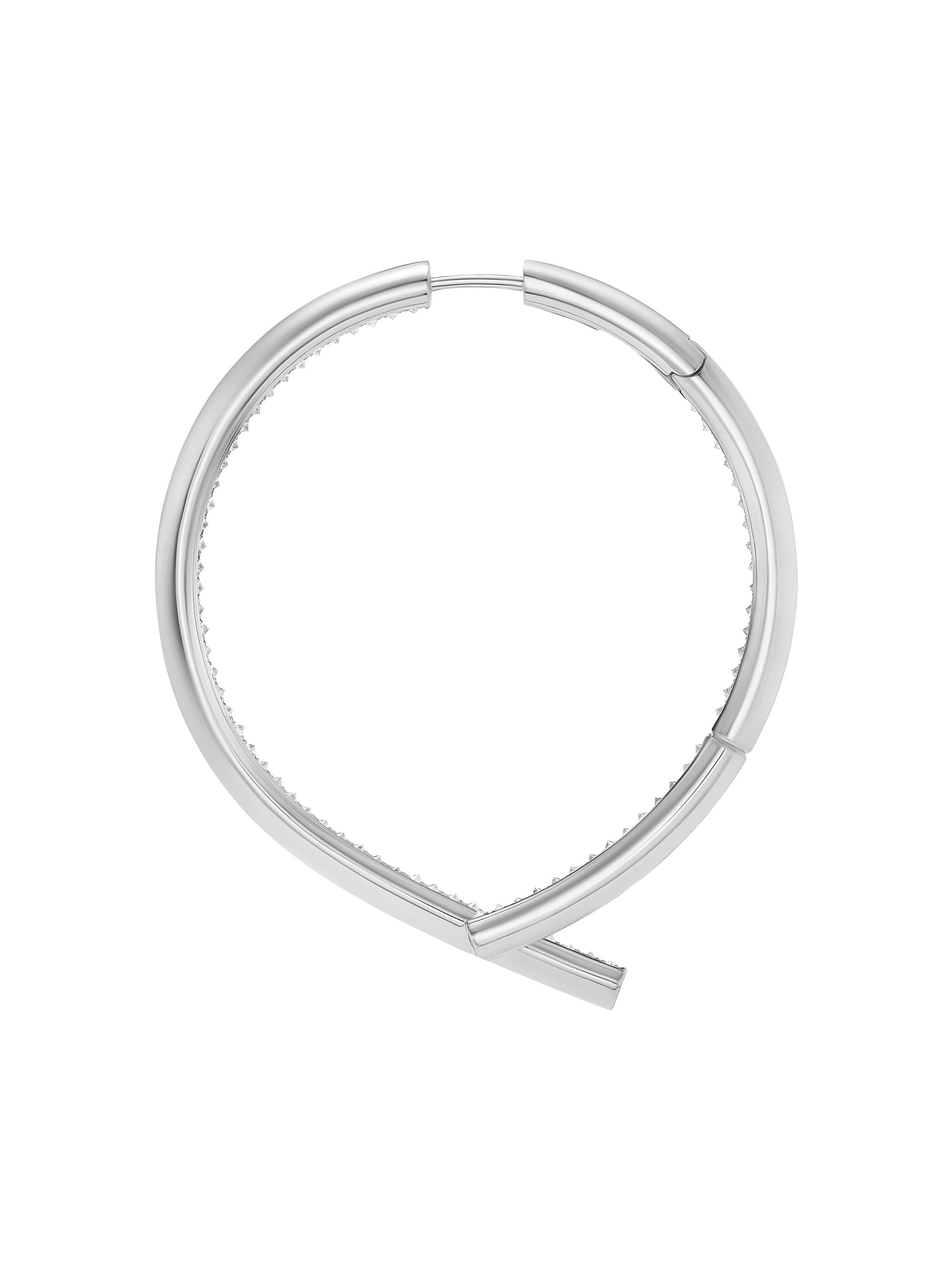 Tabayer Women's Oera Edition 03 18K White Gold & 1.44 TCW Diamond Hoop Earrings - White Gold