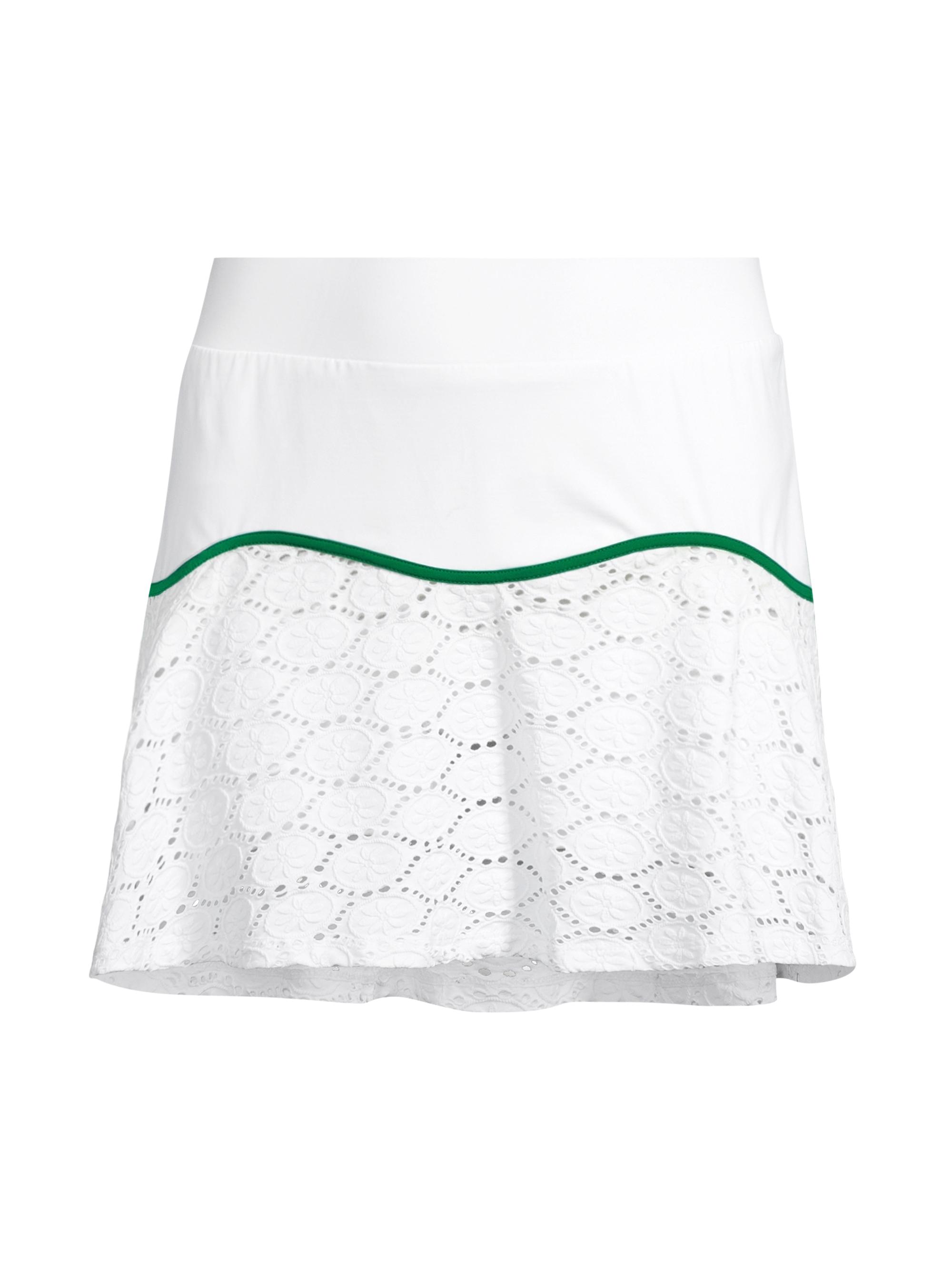 L'Etoile Sport Women's Floral Skort - White Green