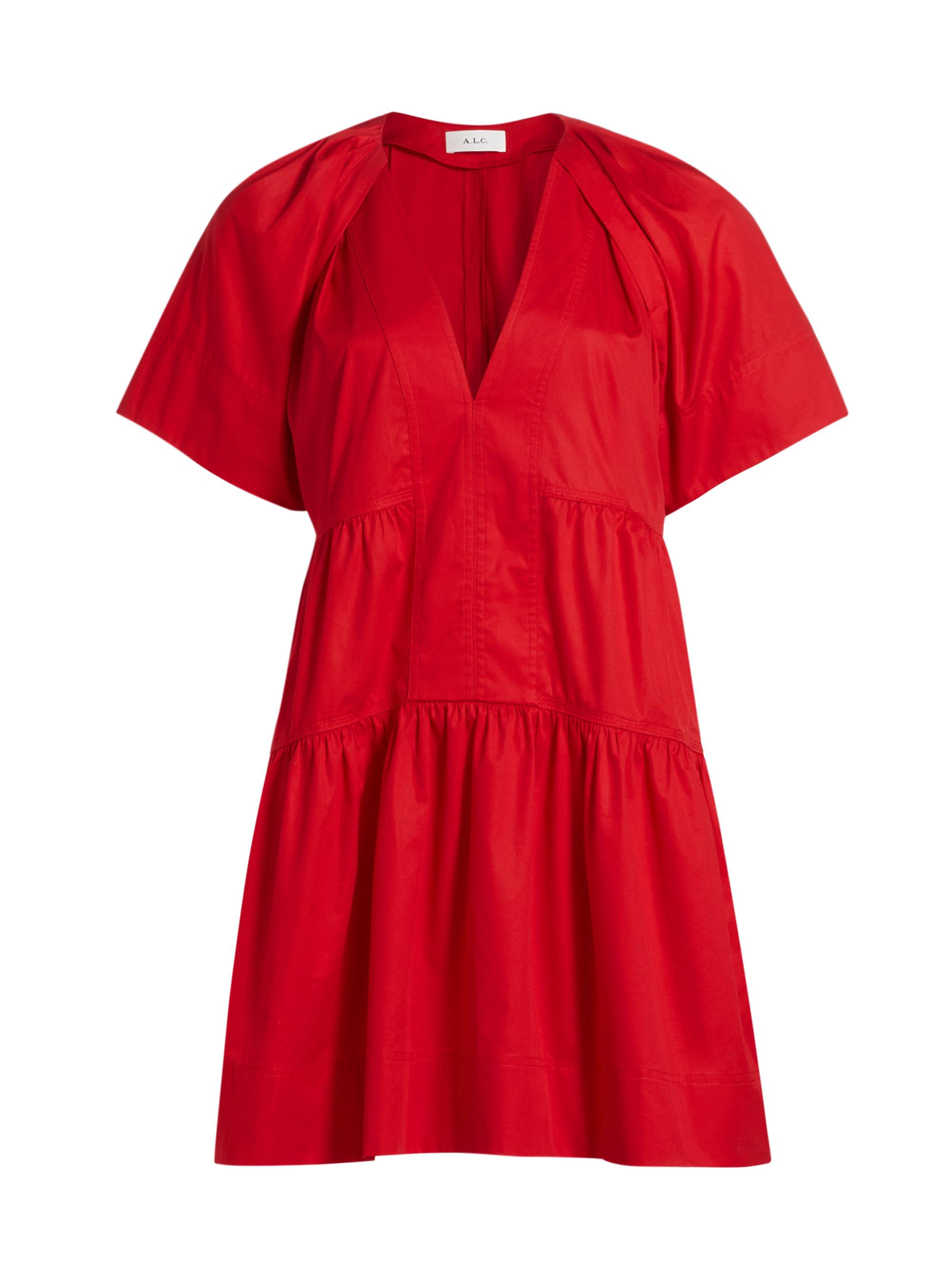 A.L.C. Women's Camila Cotton Minidress - Rouge