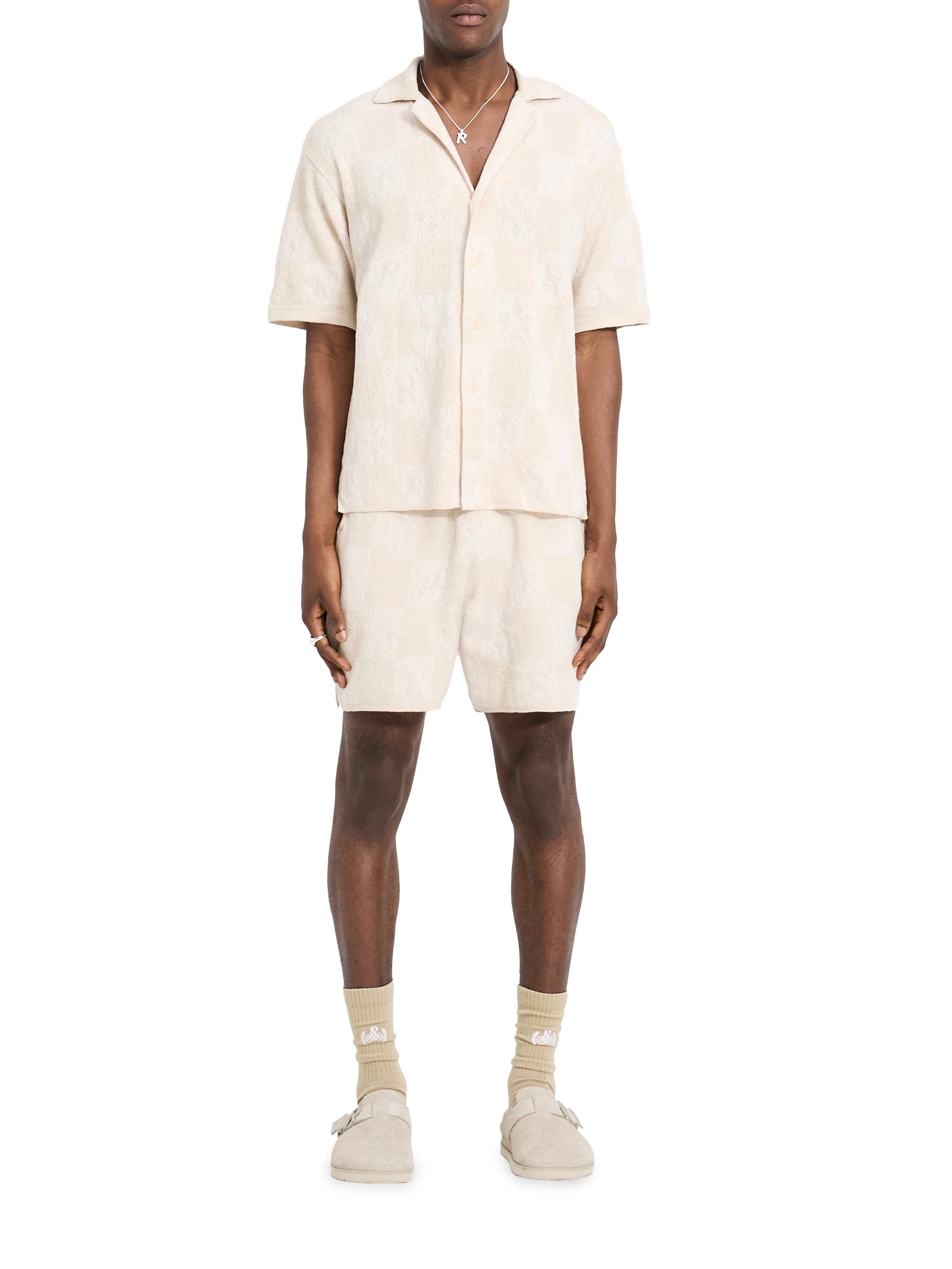 Represent Men's Crochet Cotton Shirt