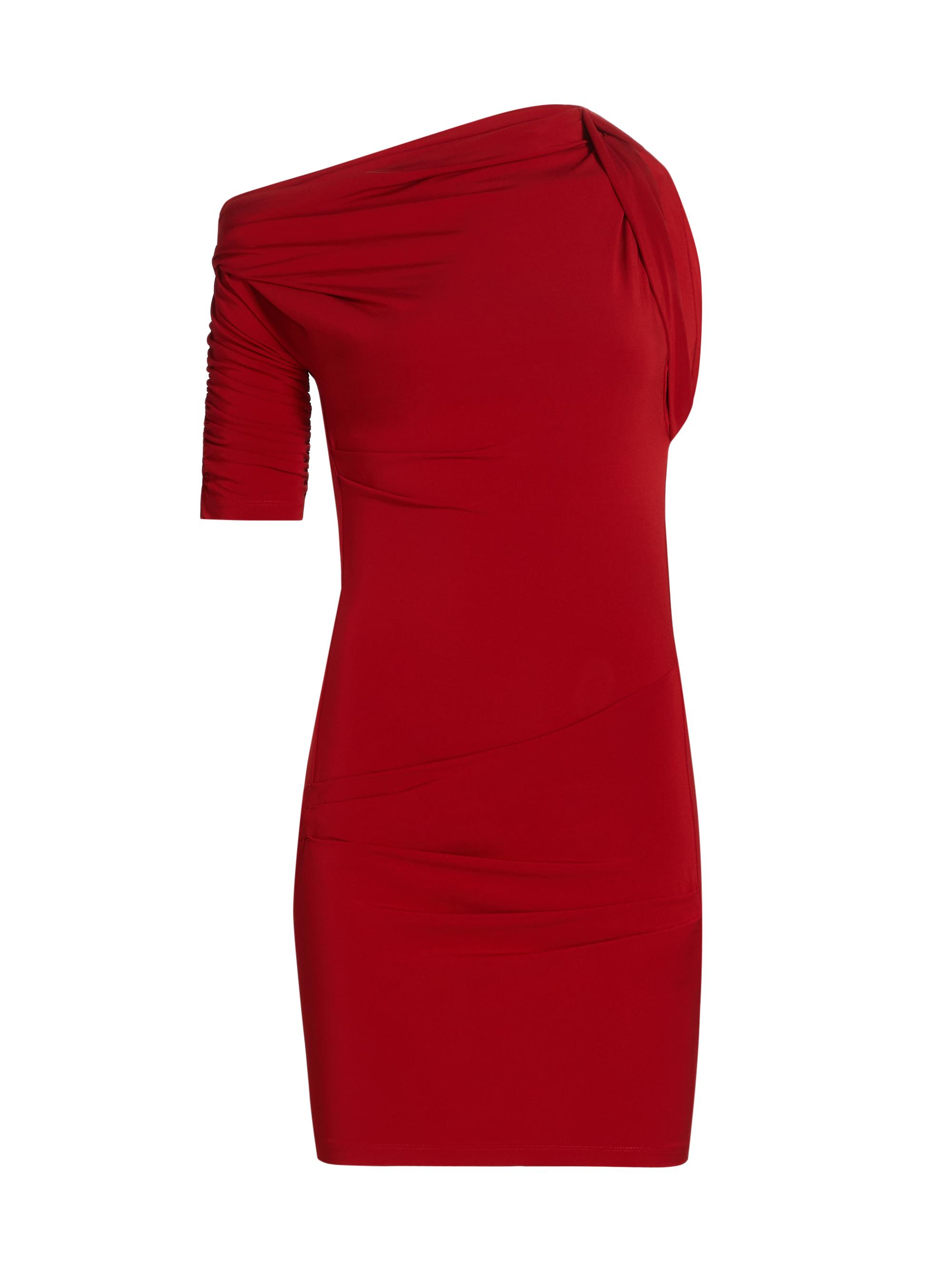 Jacquemus Women's Drapeado Jersey Minidress - Black