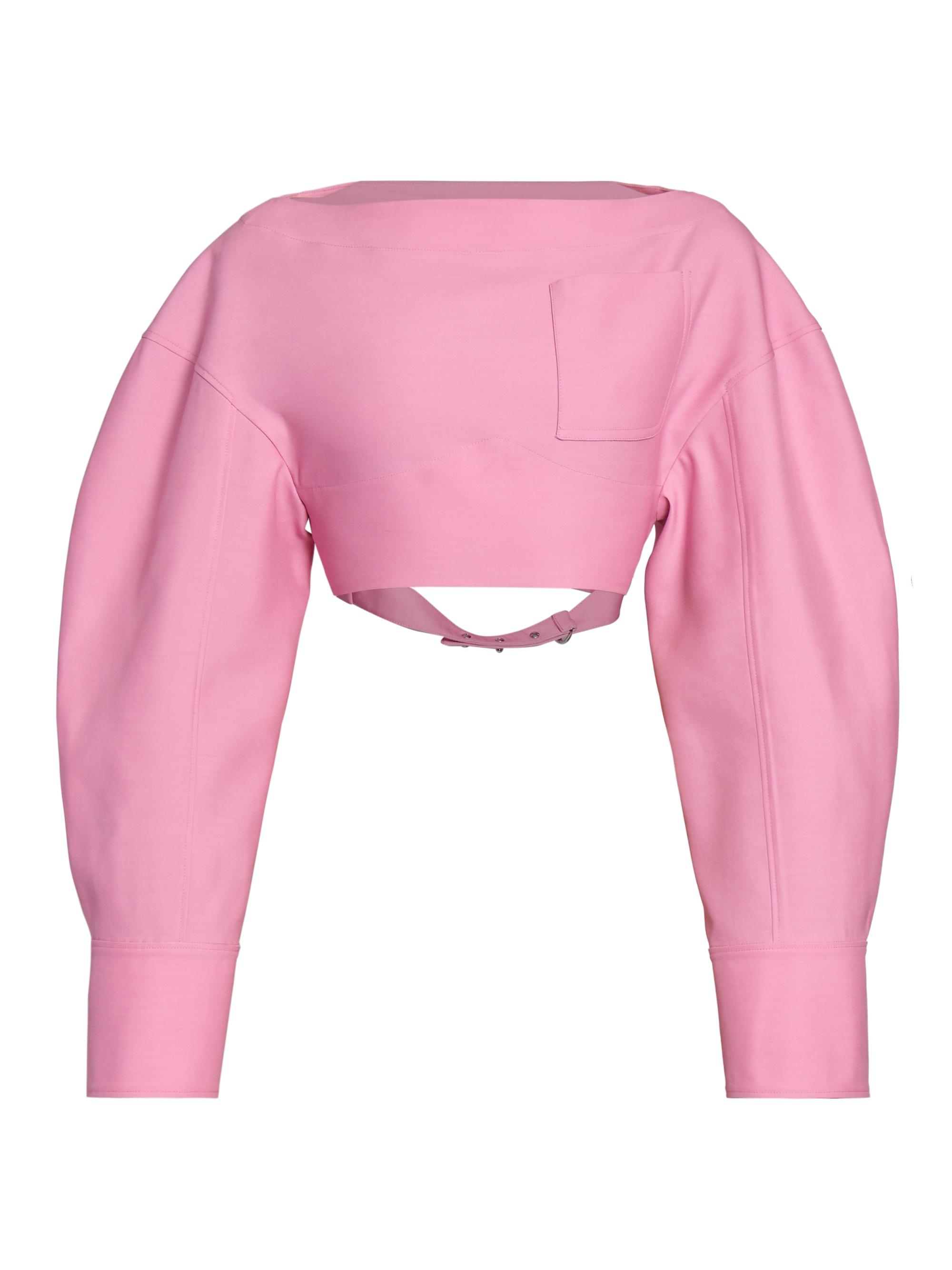 Jacquemus Women's Casaco Linen-Silk Top - Pink