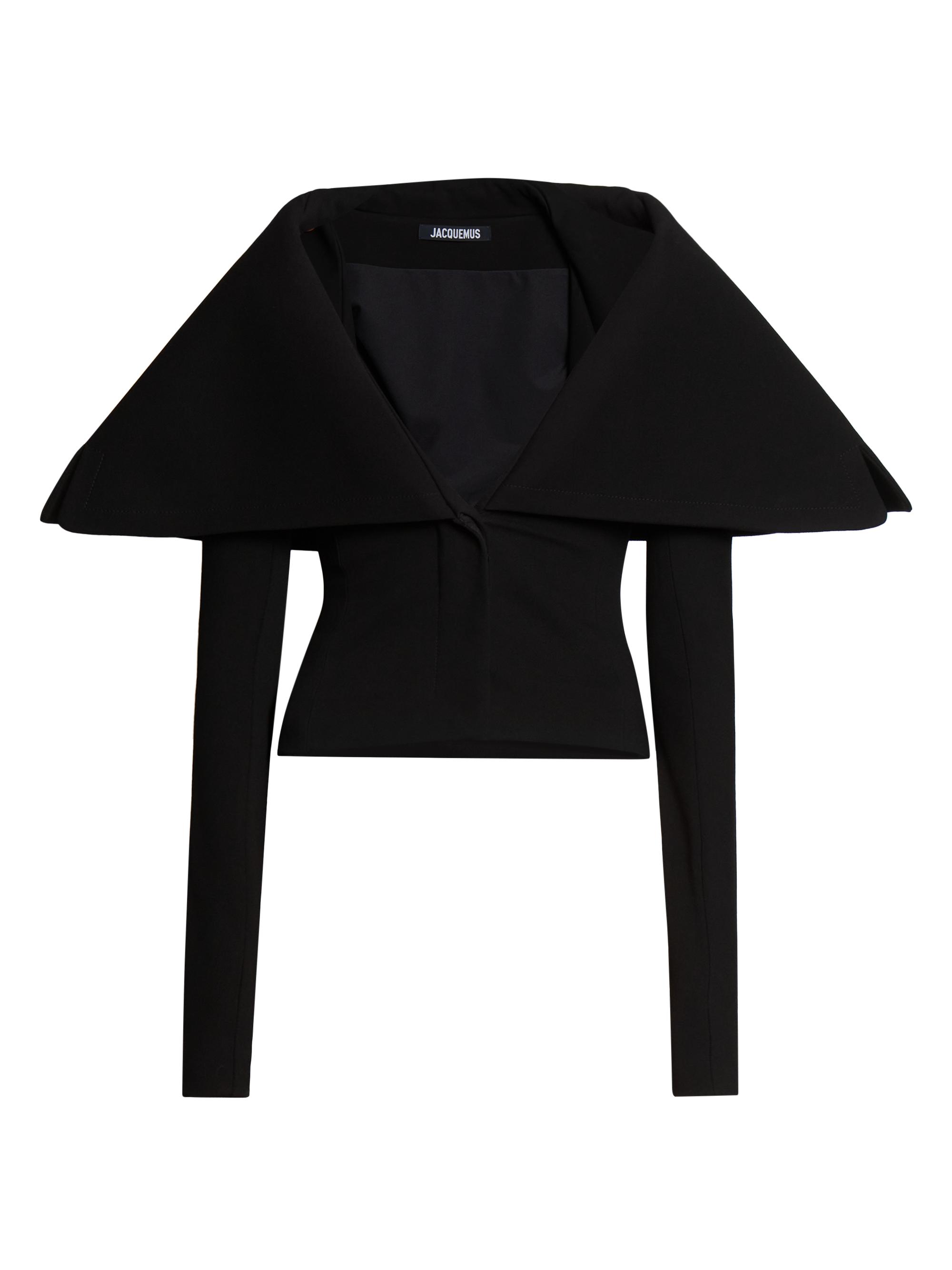Jacquemus Women's La Veste Oversized Lapel Jacket - Black