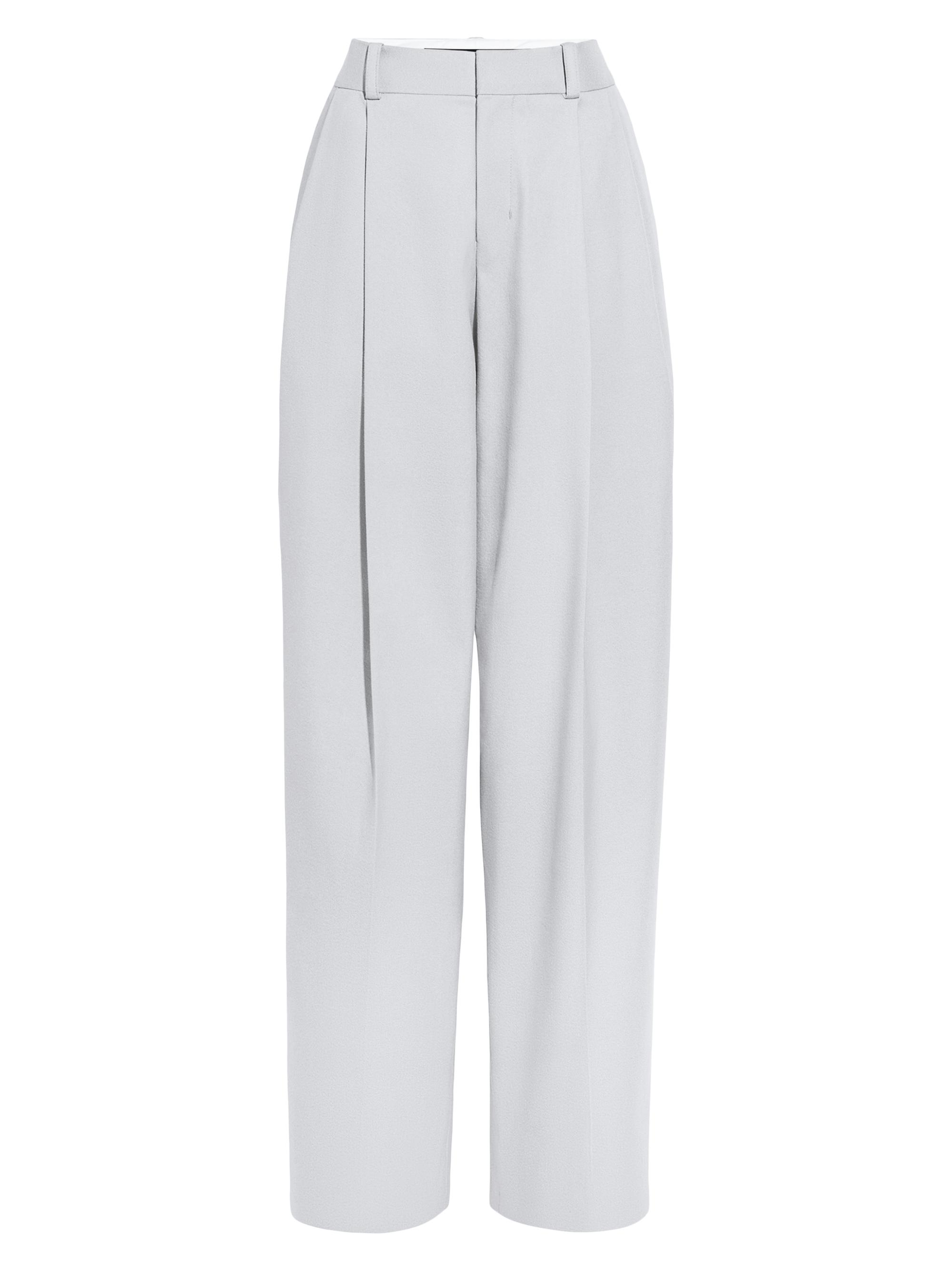 Jacquemus Women's Le Pantalon Curzio Cotton-Blend Wide-Leg Pants - Light Grey