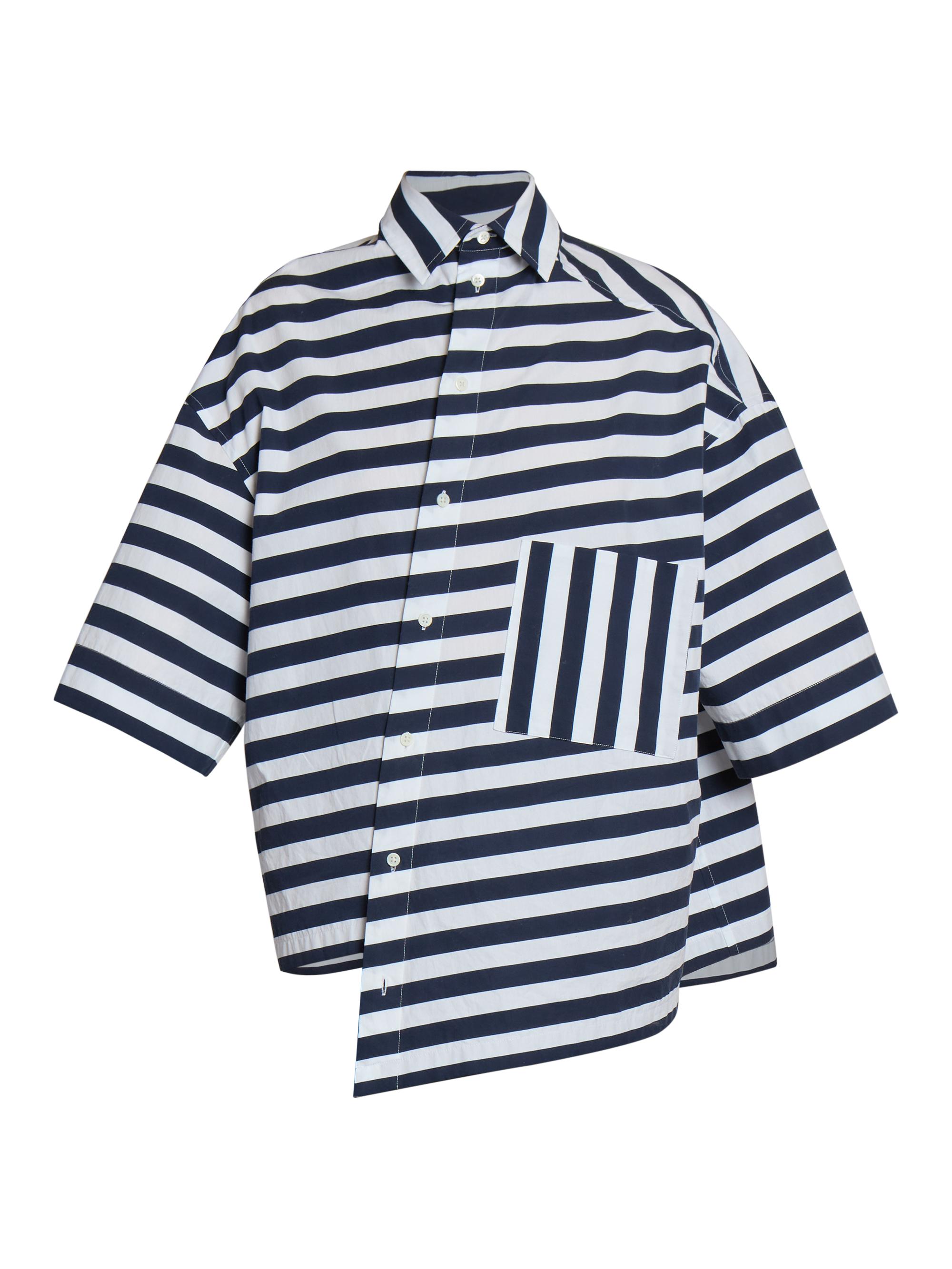 Jacquemus Pablo Stripe Cotton Boxy Shirt | Saks Fifth Avenue
