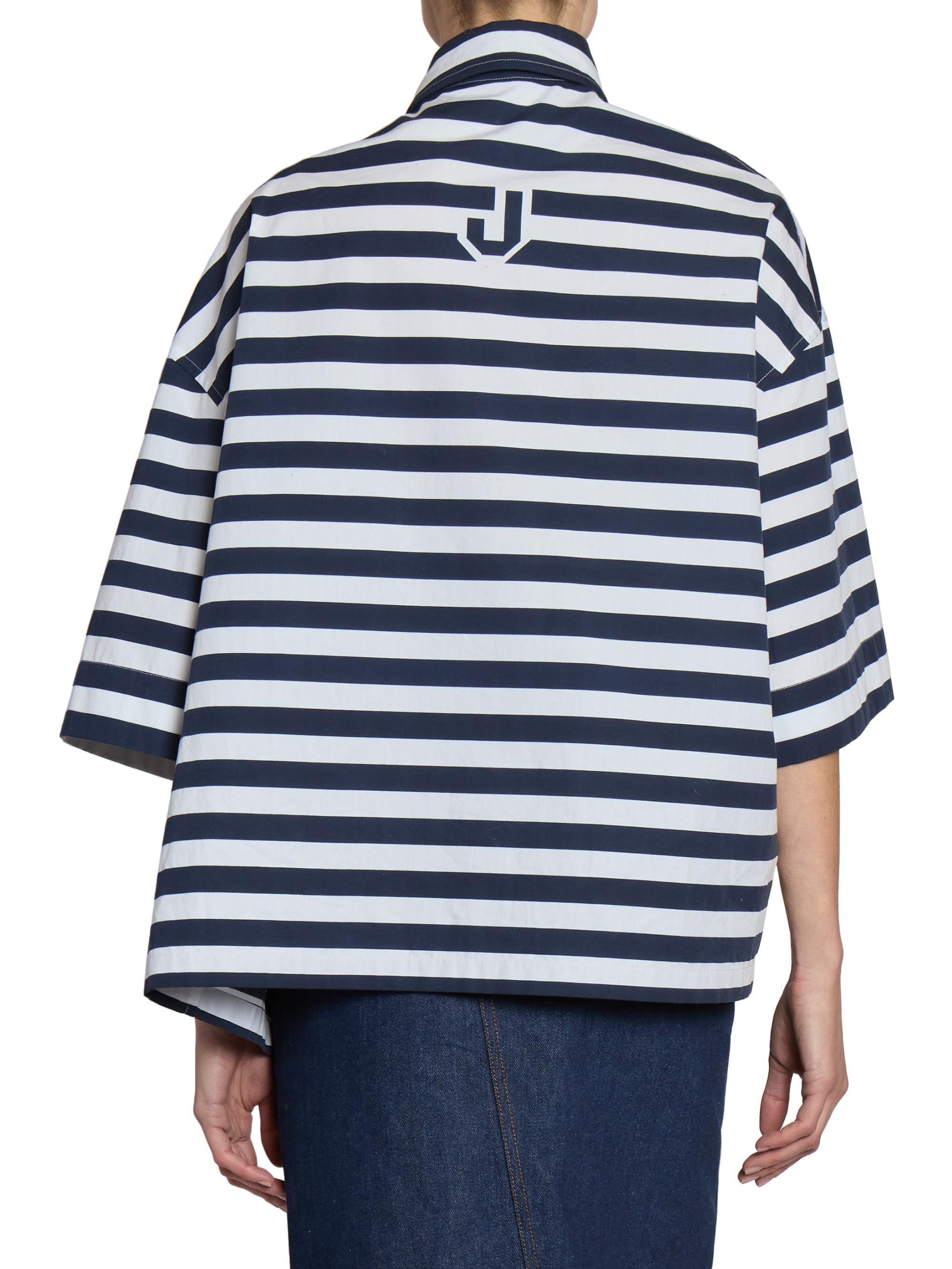 Jacquemus Pablo Stripe Cotton Boxy Shirt | Saks Fifth Avenue