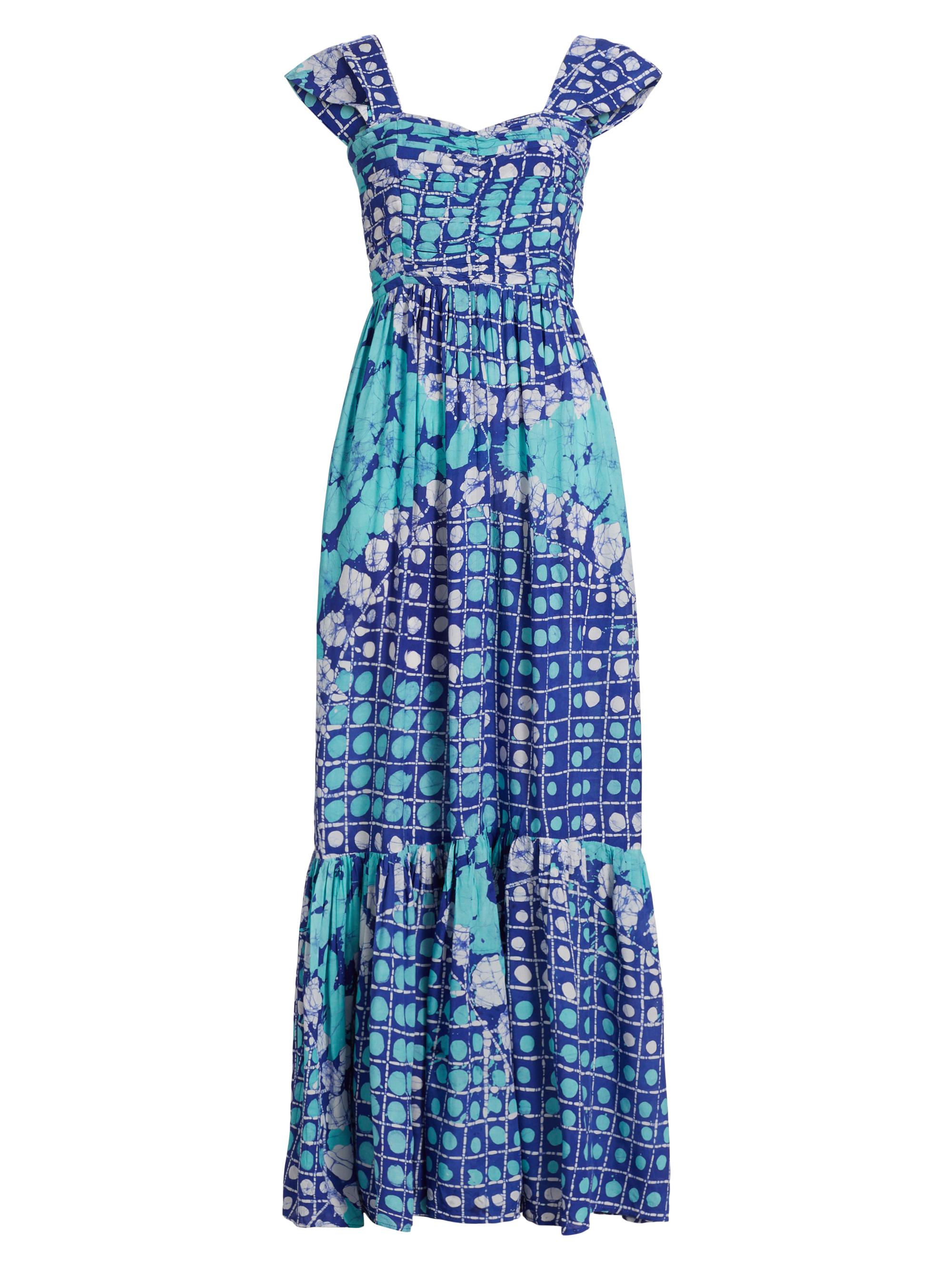 Busayo Women's Tunde Printed Maxi Dress - Blue Multi