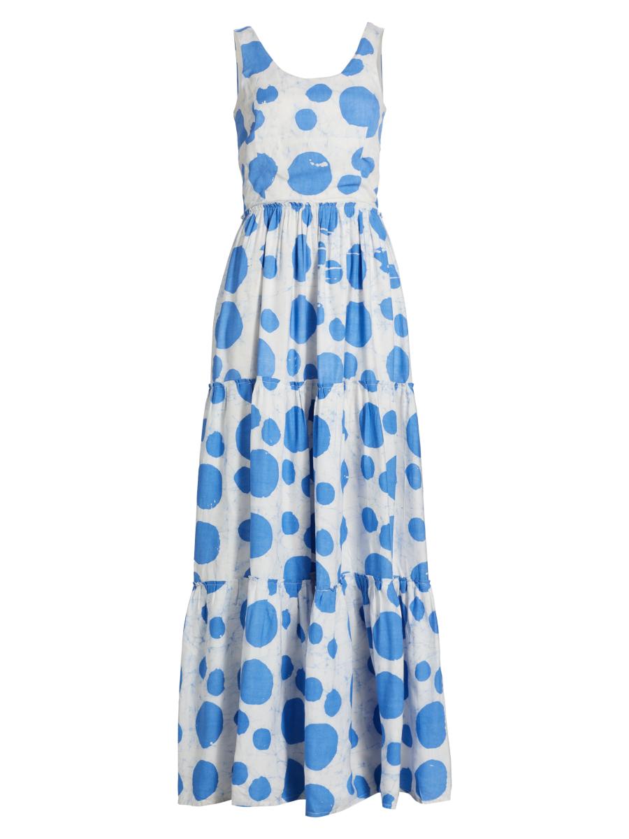 Busayo Women's  Idowu Printed Maxi Dress In Blue