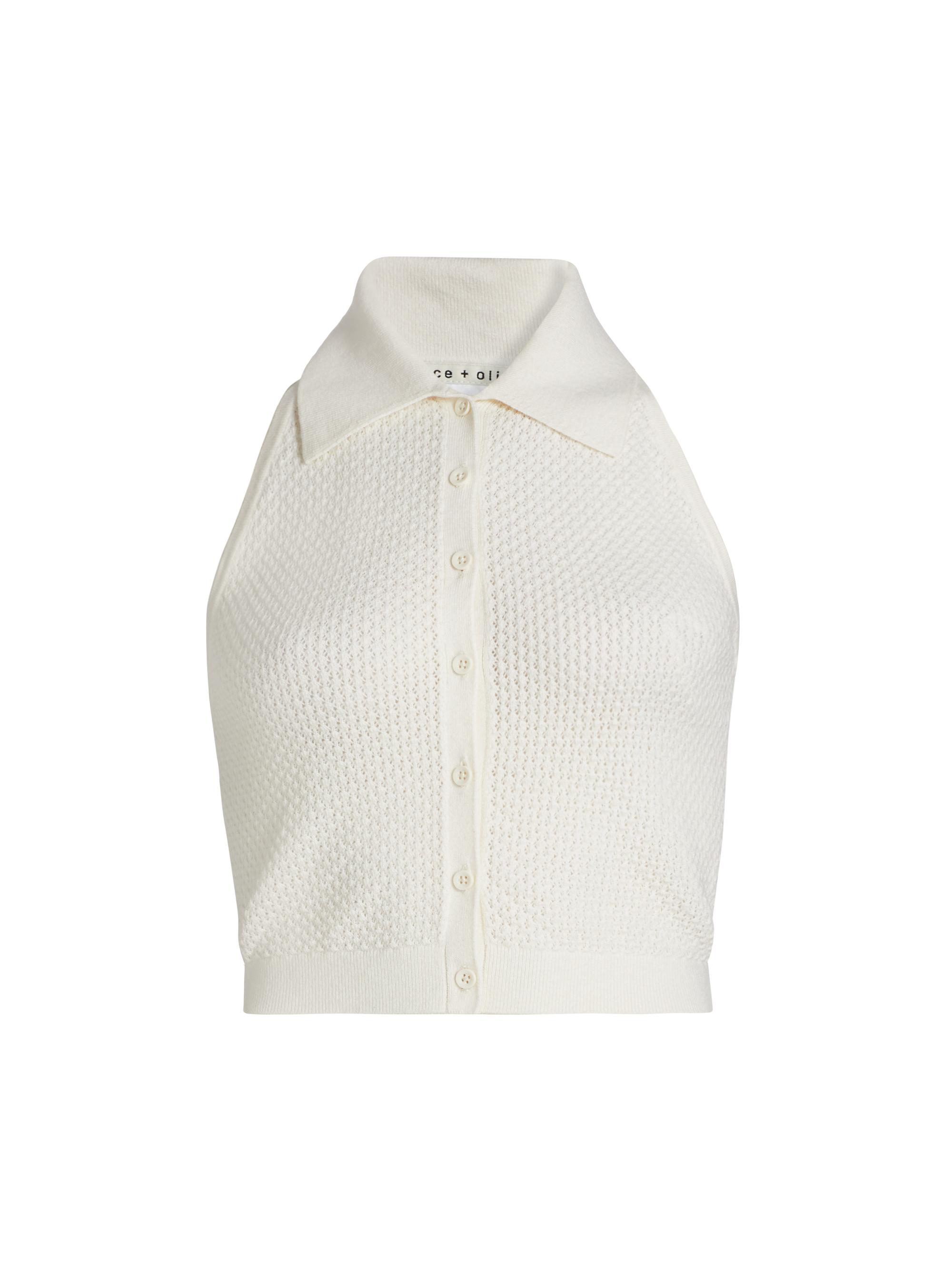 Alice + Olivia Dandi Cropped Knit Tank | Saks Fifth Avenue