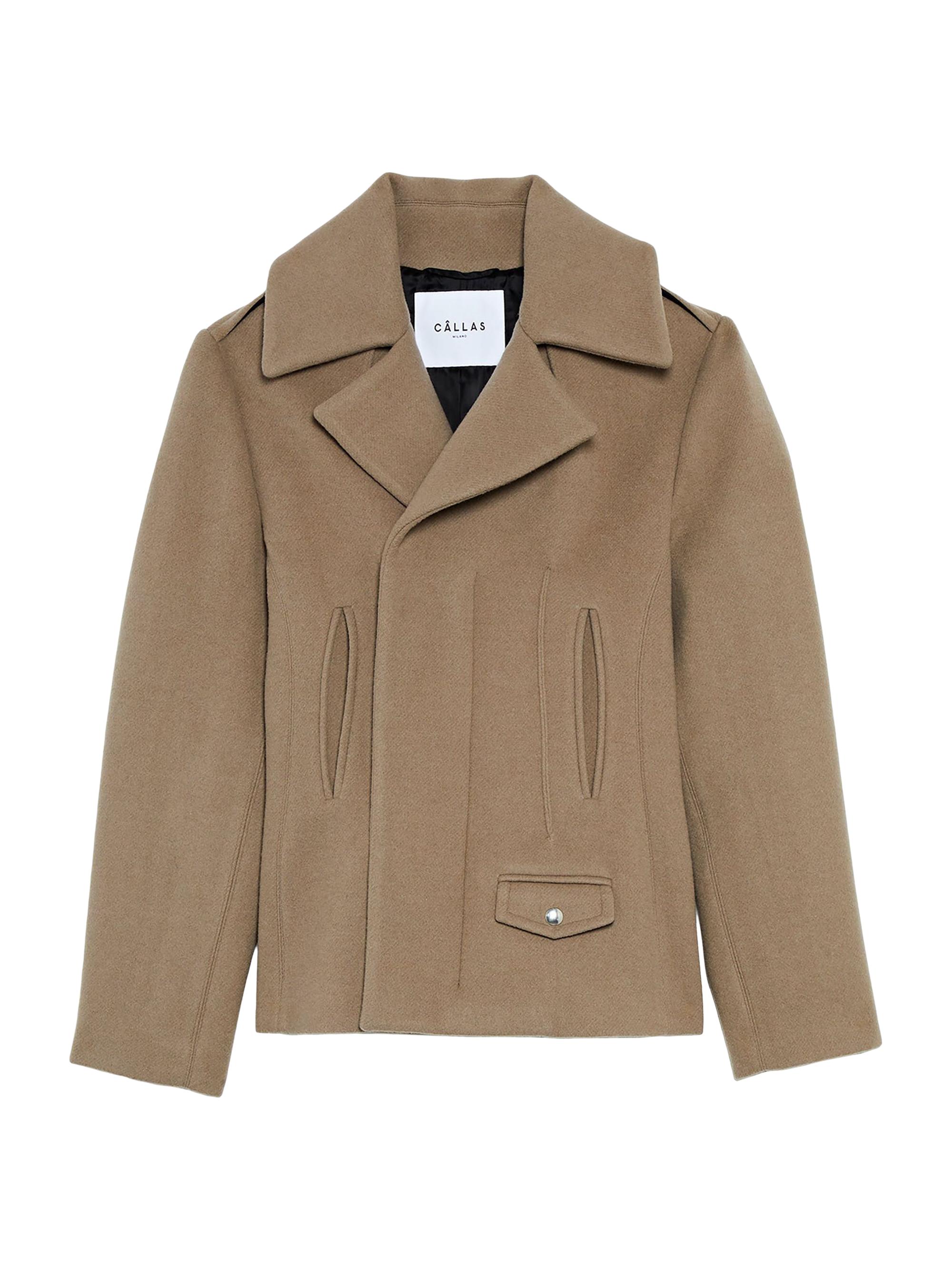 Callas Milano Women's Franke Zipper Front Moto Jacket - Tan