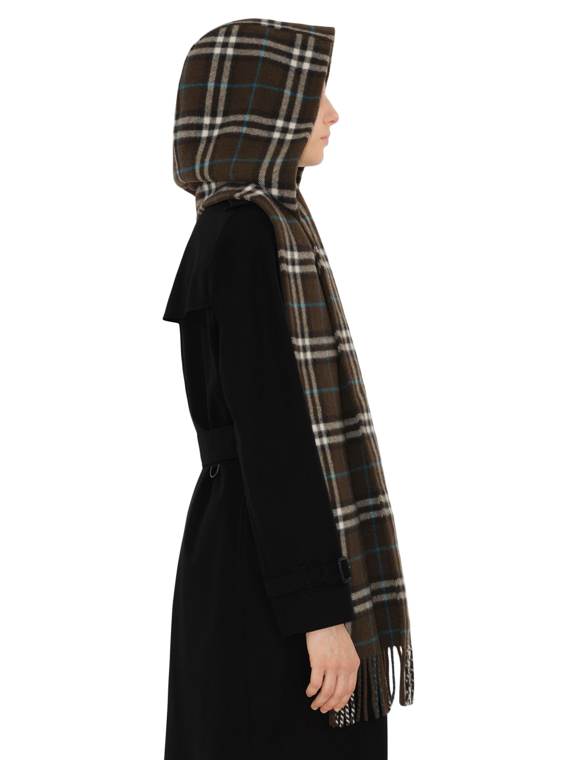 Burberry Lola Check Hooded Cashmere Scarf Saks Fifth Avenue