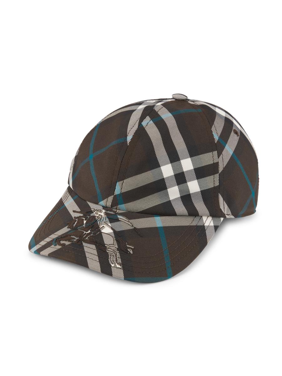 キャップ Burberry Bias Nylon Baseball Cap Burberry Cap Baseball Size: S 55 Black Nylon Women's