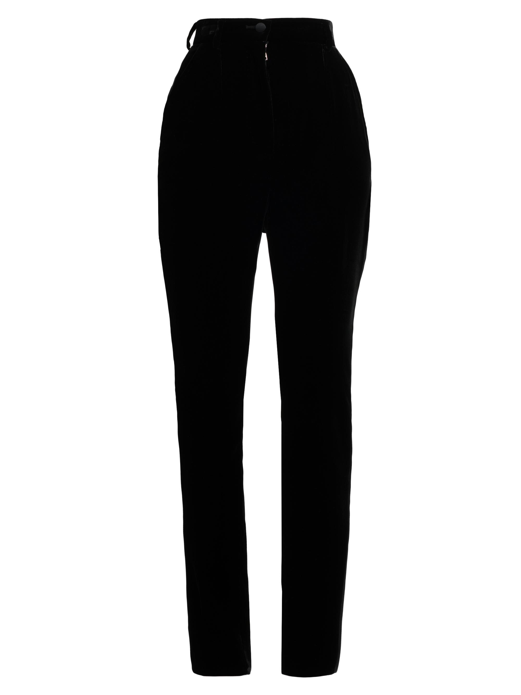Dolce & Gabbana Women's Velvet Skinny Pants - Nero