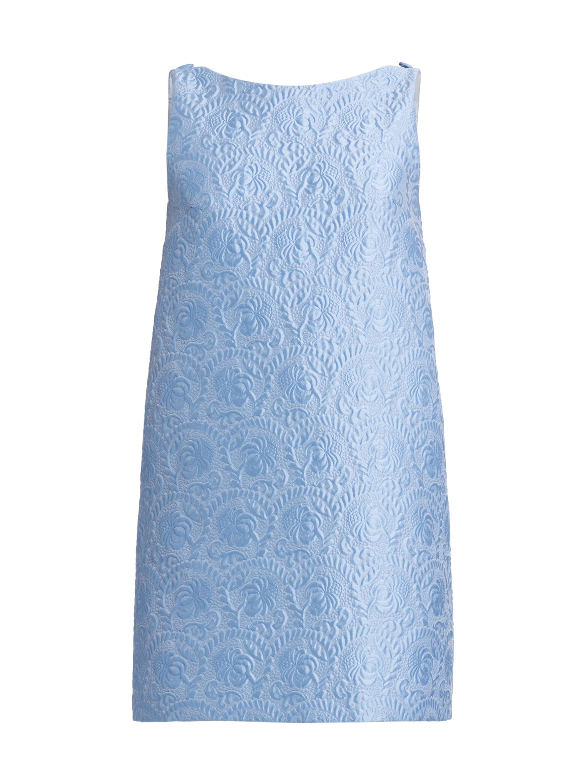 Dolce & Gabbana Women's Brocade Shift Minidress - Glicine Viola Chiari