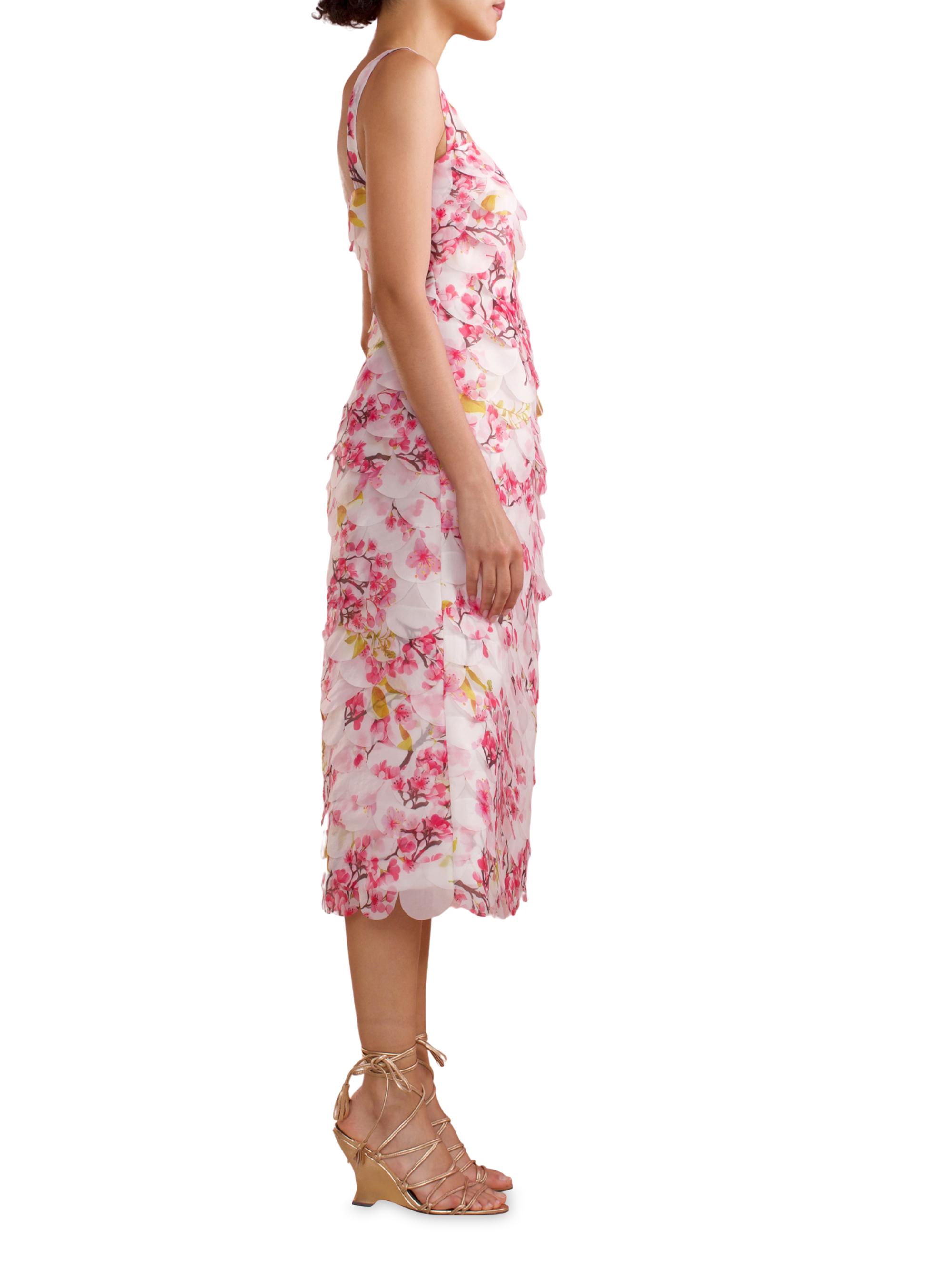 cynthia rowley evergreen organza dress Cynthia Rowley Smocked Tie-Strap Maxi Dress