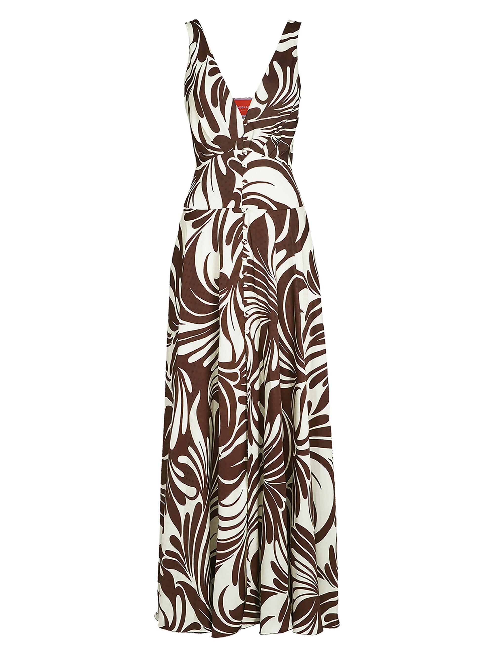 La DoubleJ Women's Eyes Up Here Dress - Watermarble Chocolate