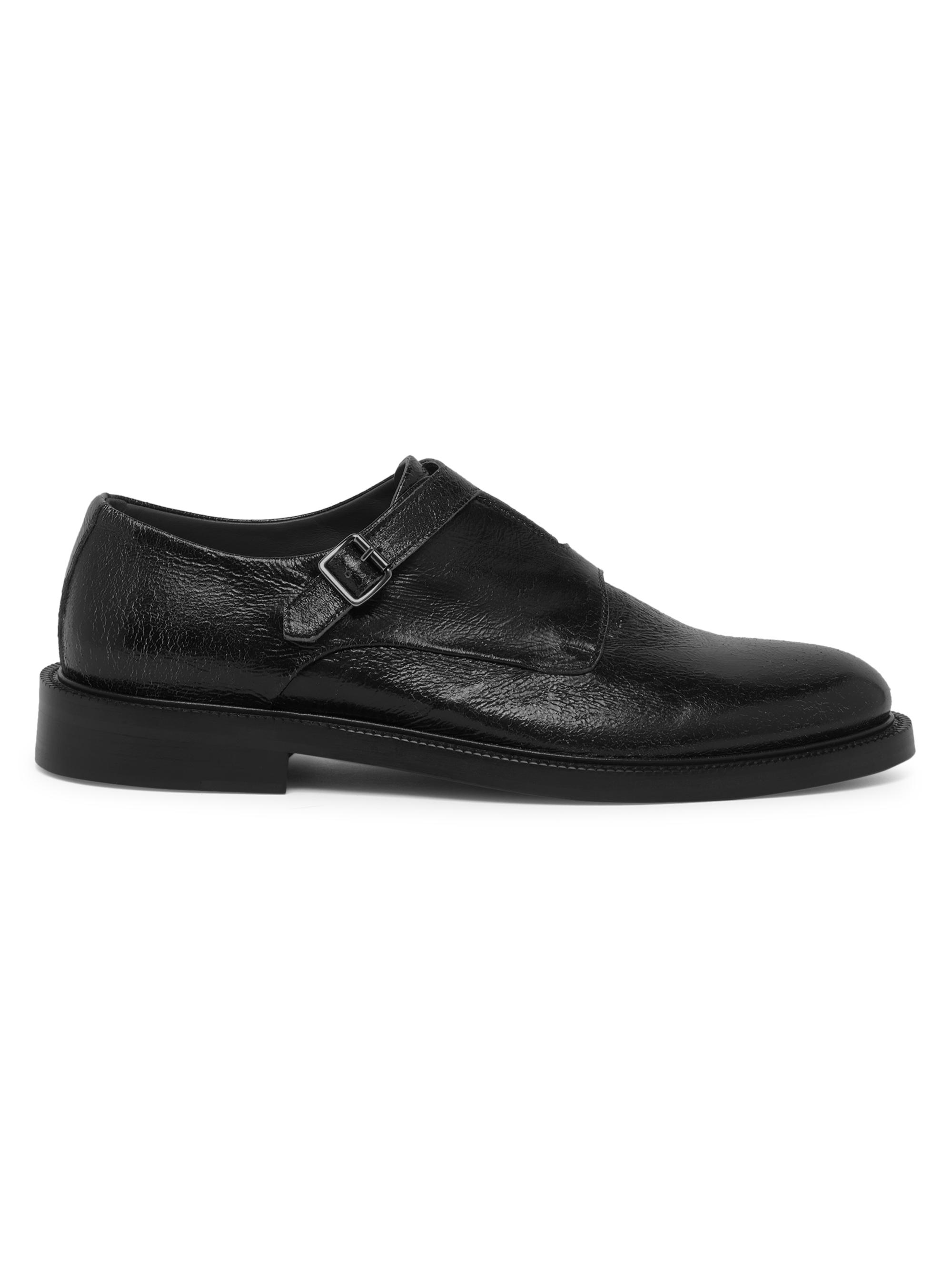 Pollini Leather Double-Monk-Strap Shoes | Saks Fifth Avenue