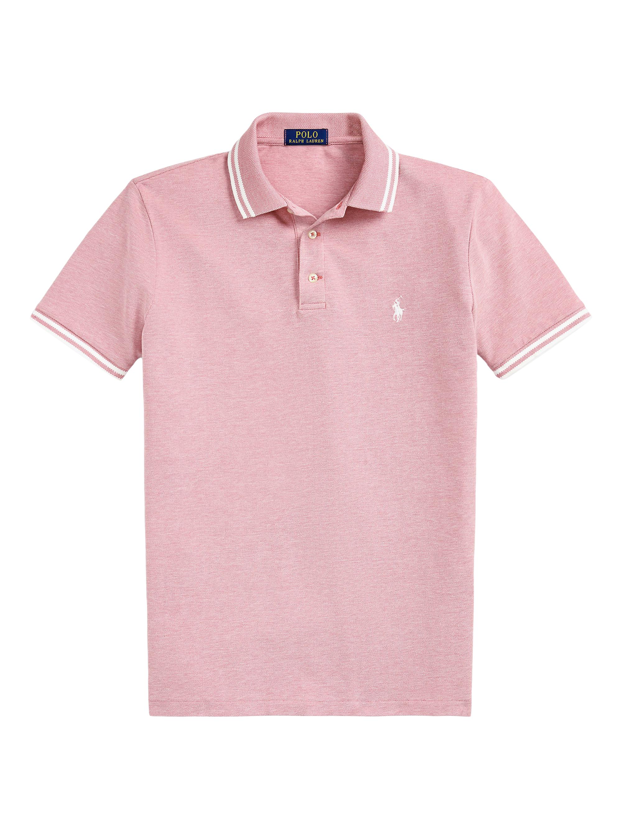 Polo Ralph Lauren Men's Stretch Mesh Polo Shirt - Adirondack Berry White