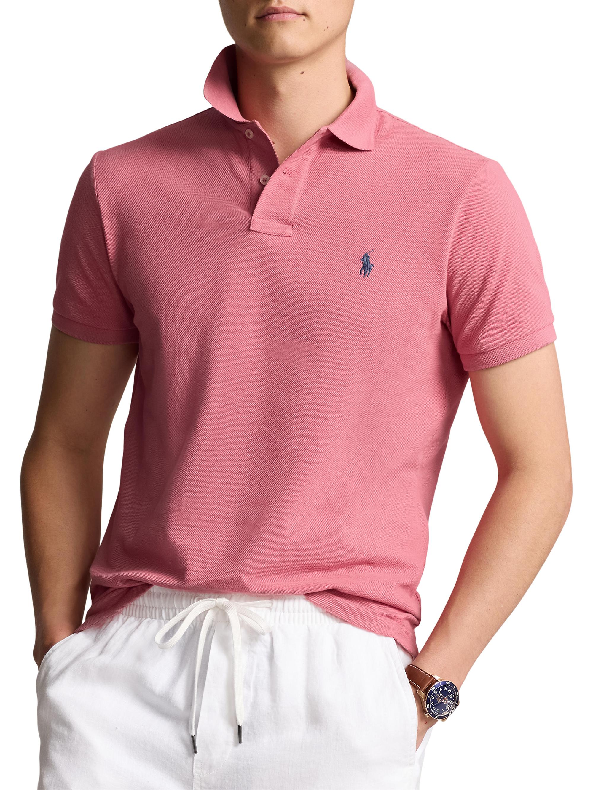 Polo Ralph Lauren Basic Mesh Knit Polo Shirt | Saks Fifth Avenue