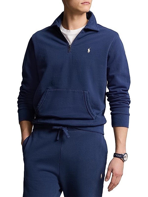 Shop Polo Ralph Lauren Loopback Terry Half-Zip Pullover Shop Polo Ralph Lauren Loopback Terry Half-Zip Pullover