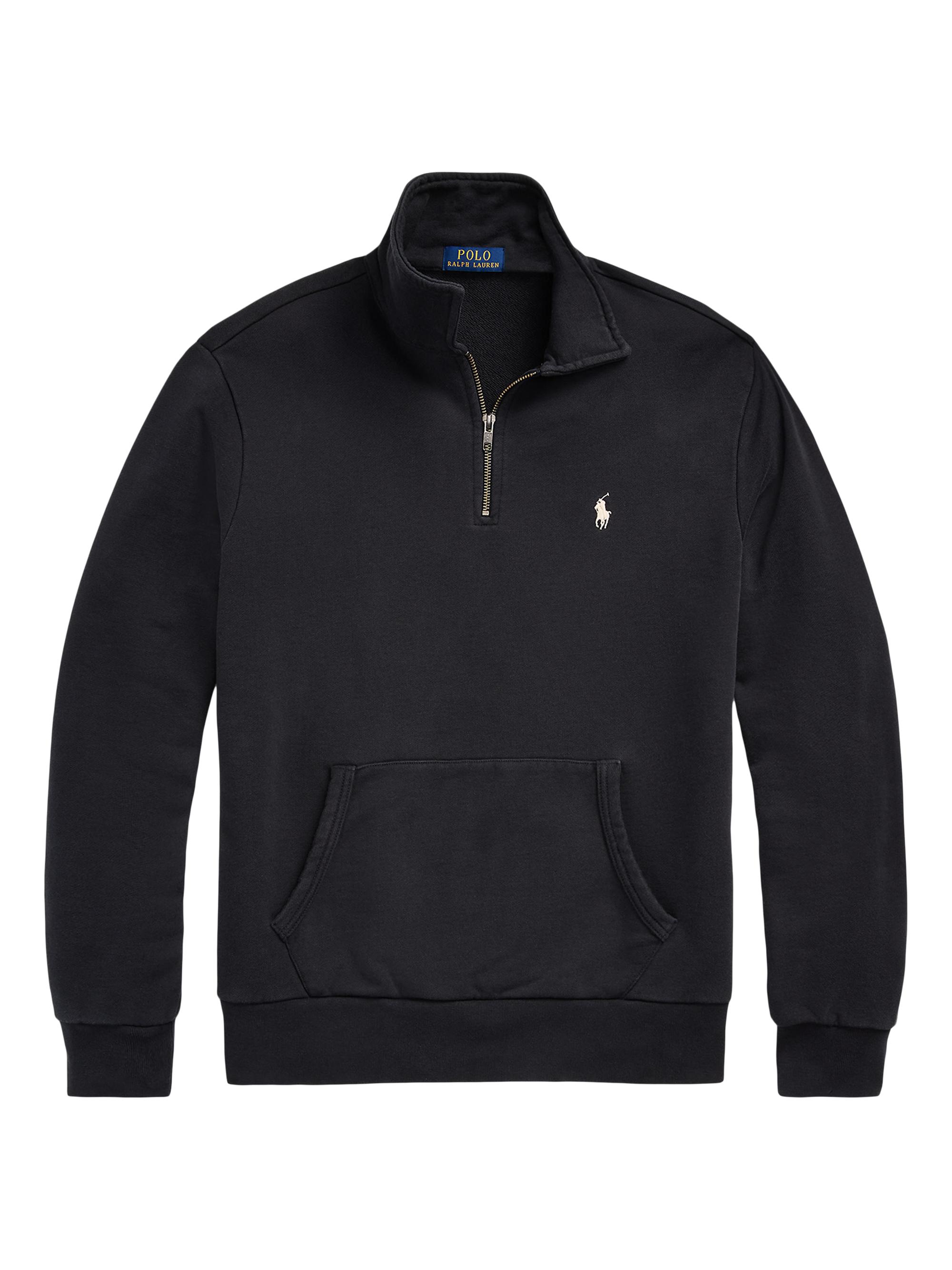 Polo Ralph Lauren Men's Loopback Terry Quarter-Zip Sweatshirt - Faded Black Canvas
