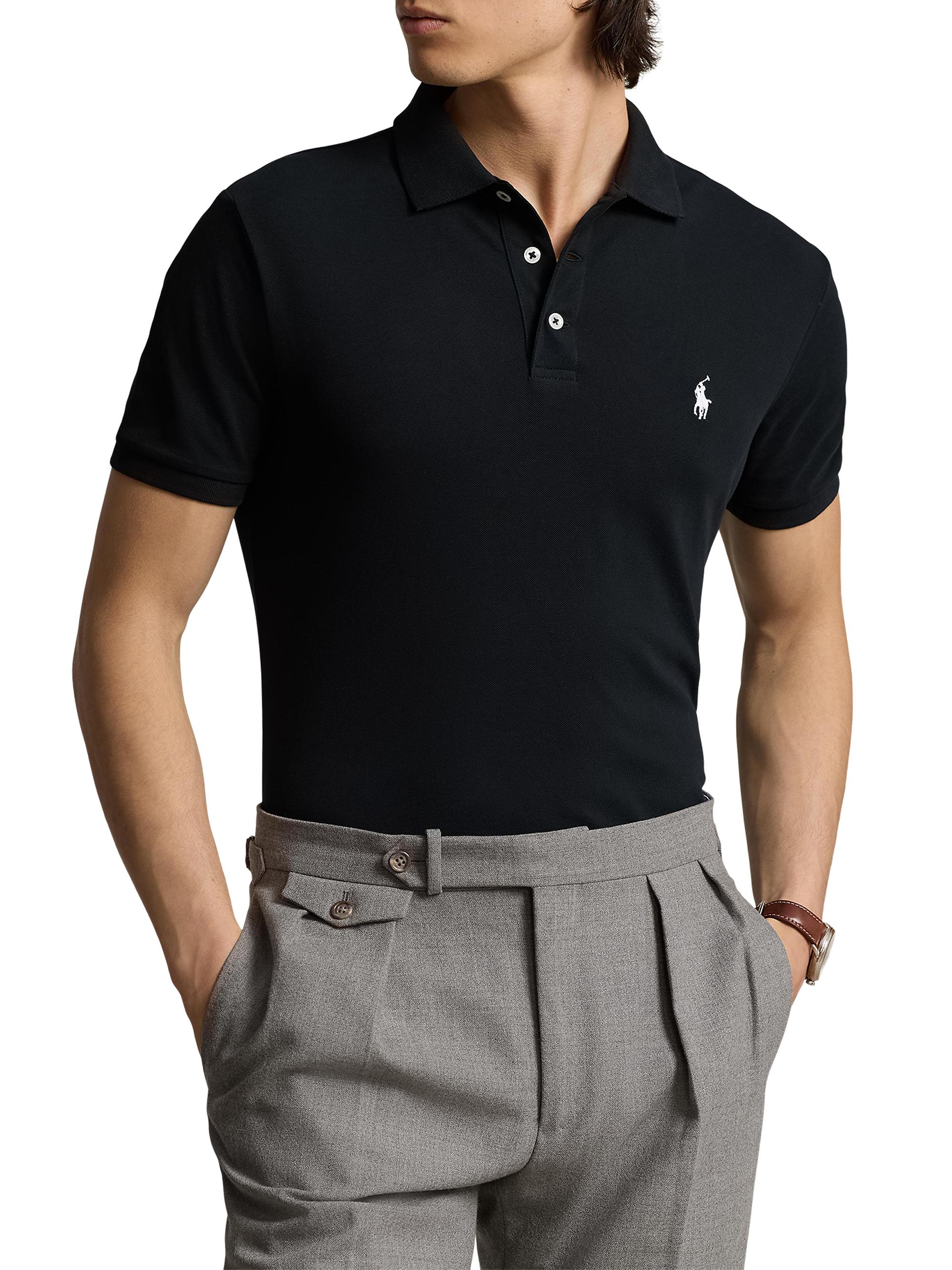 Stretch Cotton-Blend Polo Shirt