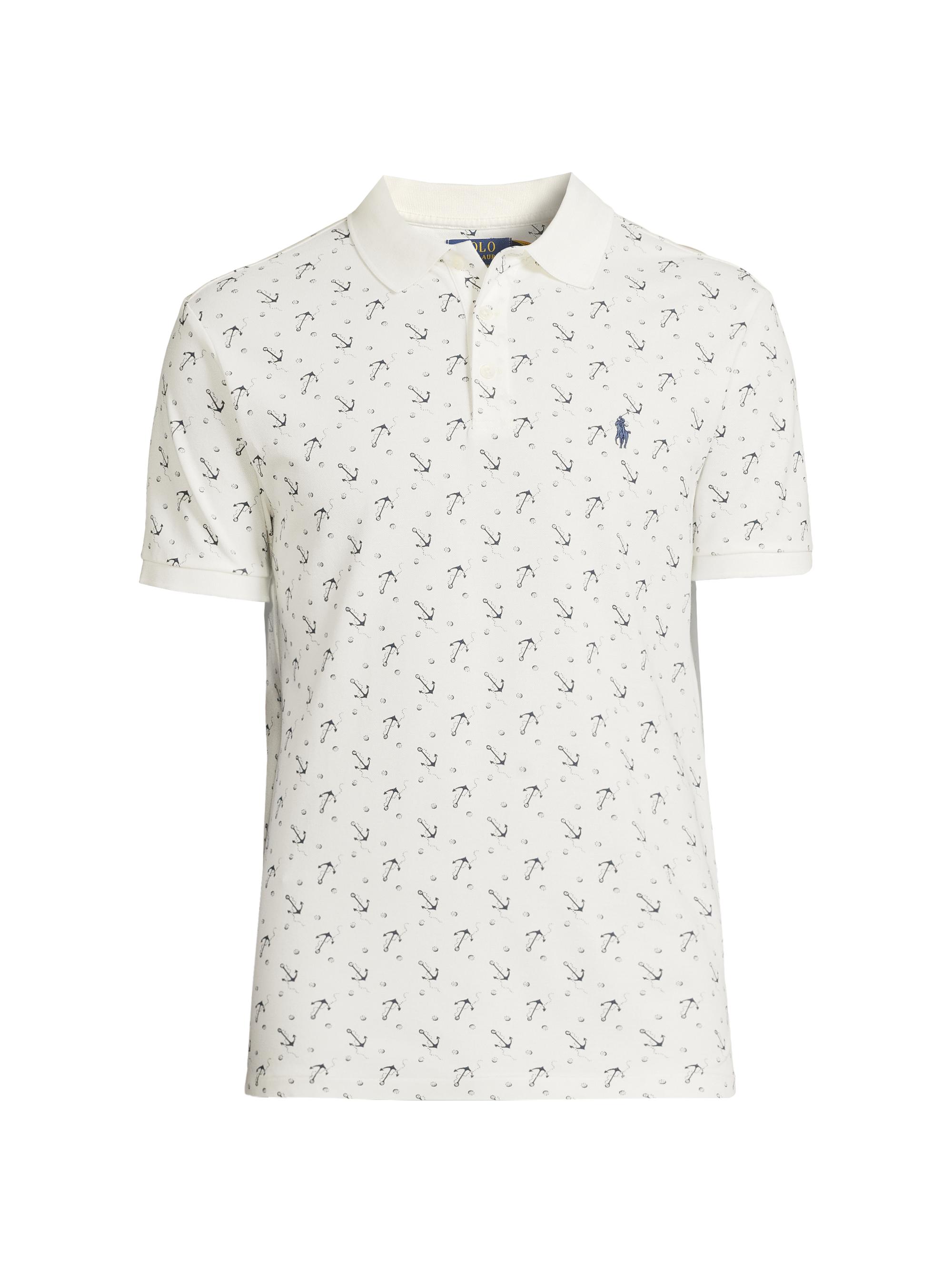 Polo Ralph Lauren Anchor Stretch-Cotton Polo Shirt | Saks