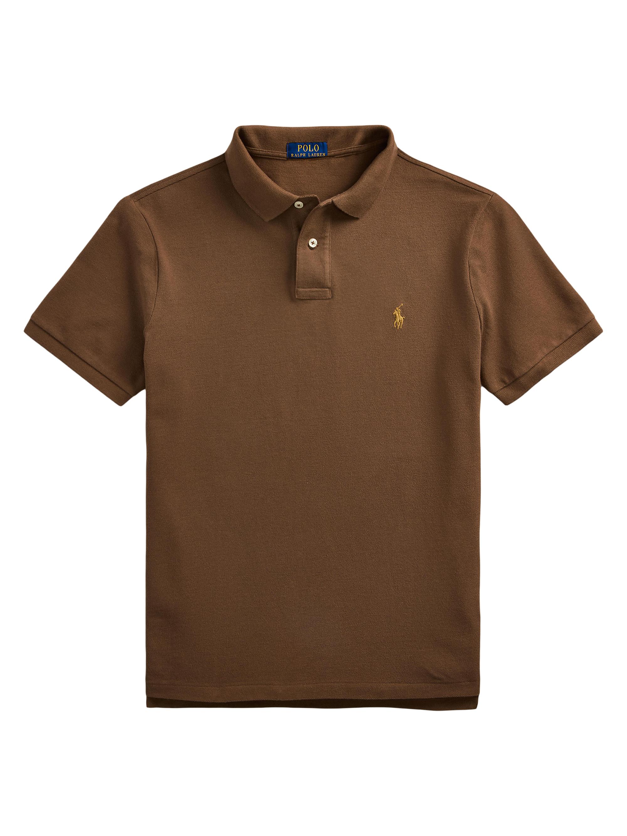 Polo Ralph Lauren Men's Basic Mesh Knit Polo Shirt - Pale Russet