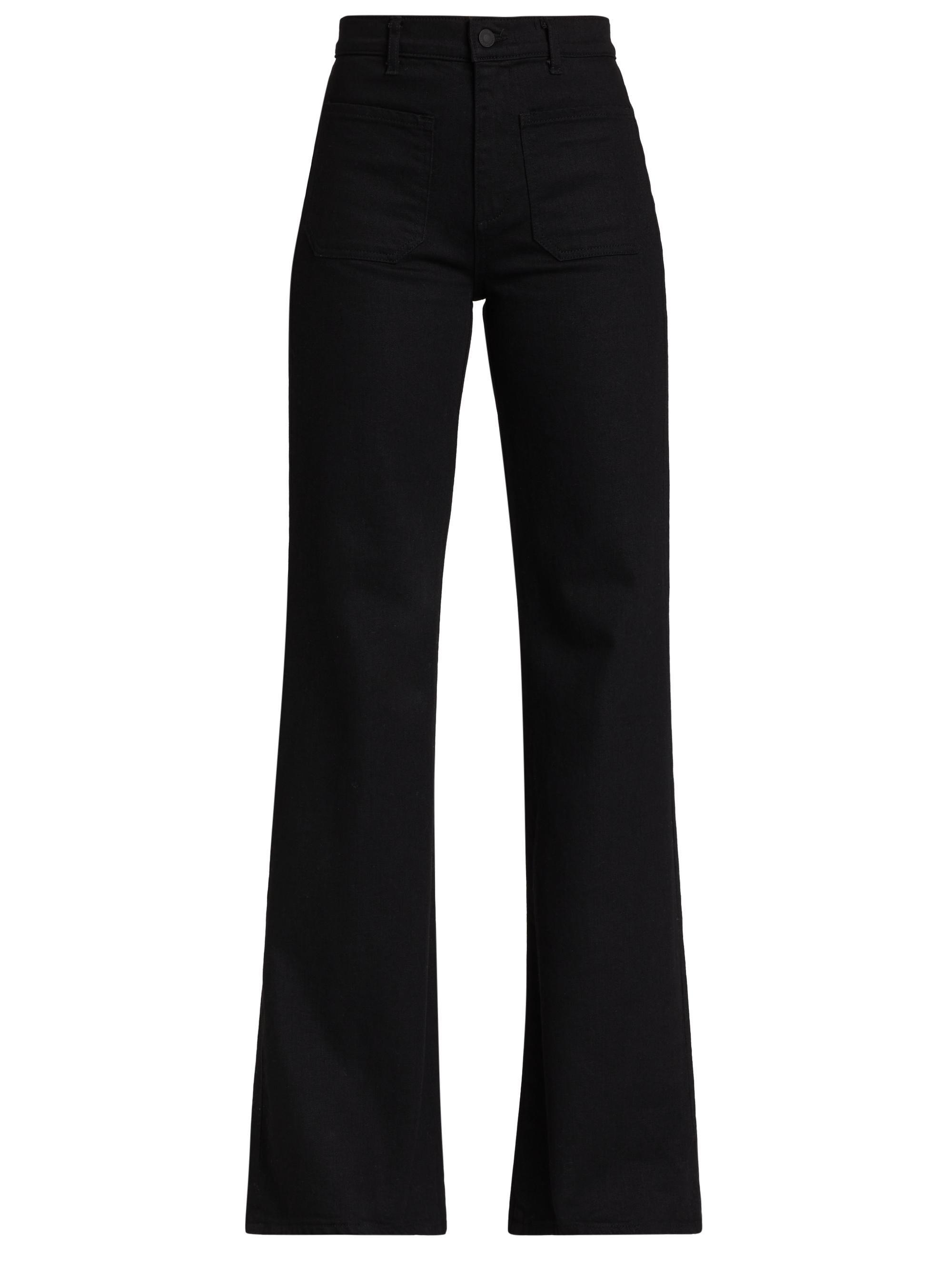 Nili Lotan Women's Florence High-Rise Wide-Leg Jeans - Black