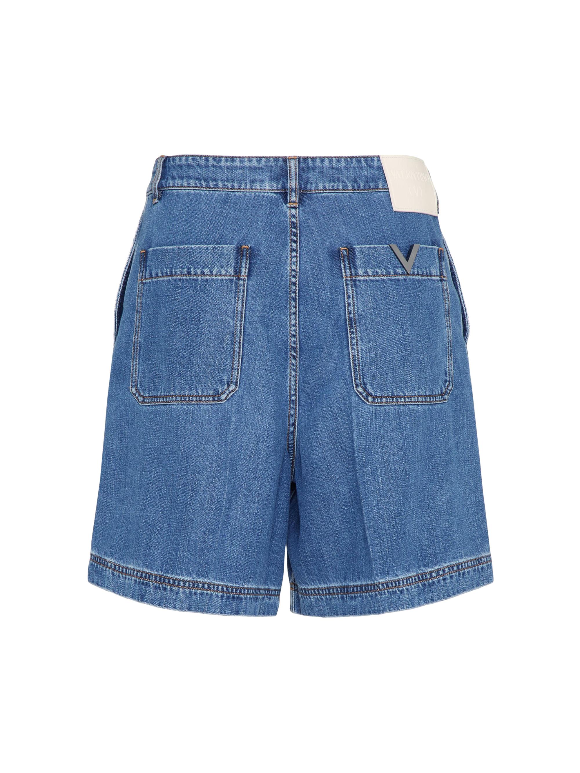 VALENTINO ヴァレンディノ　トワルイコノグラフ デニム　ショートパンツ VALENTINO ヴァレンディノ トワルイコノグラフ デニム ショートパンツ