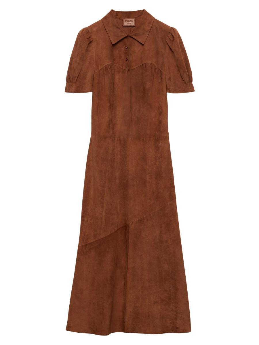 ワンピース PRADA Sand Cotton Shirt Dress e540ab0fc78c37b35f47d6c951c324