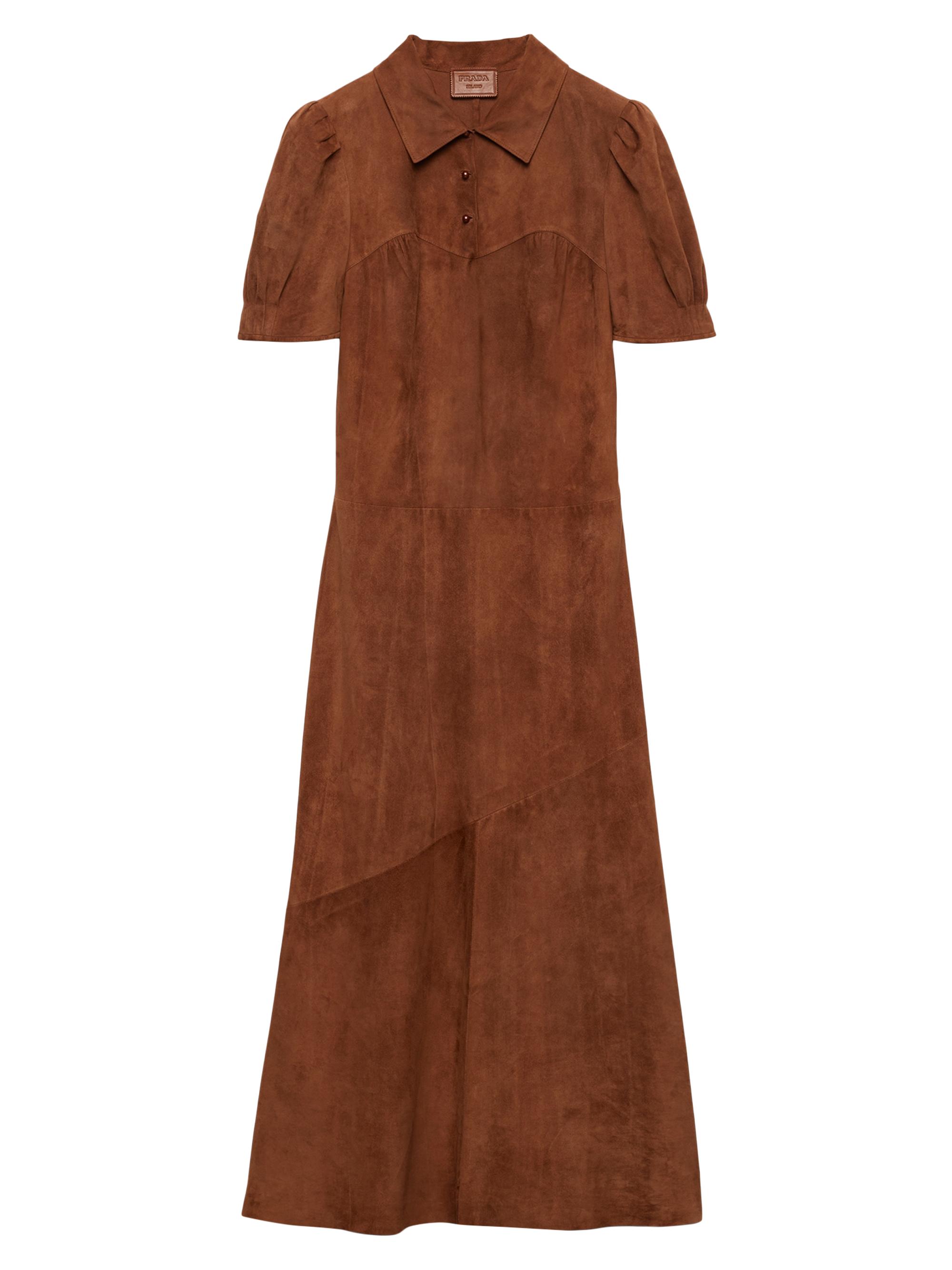 Prada Women's Suede Dress - Brown