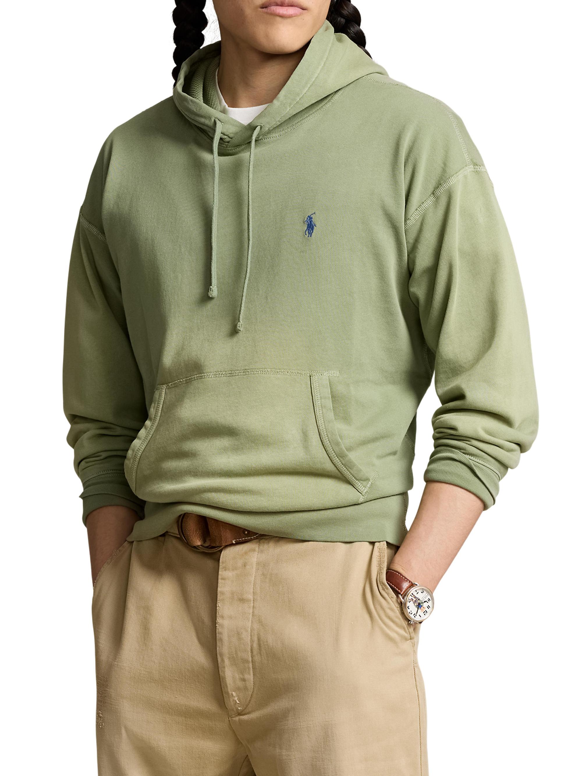 Polo Ralph Lauren Men's Cotton Drawstring Hoodie - Cargo Green