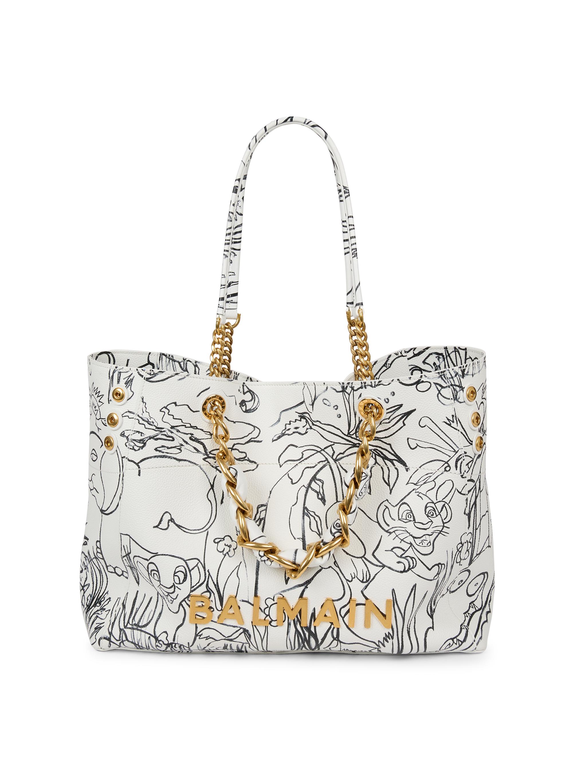 Balmain Women's Disney x : The Lion King1945 Leather Cabas Tote Bag