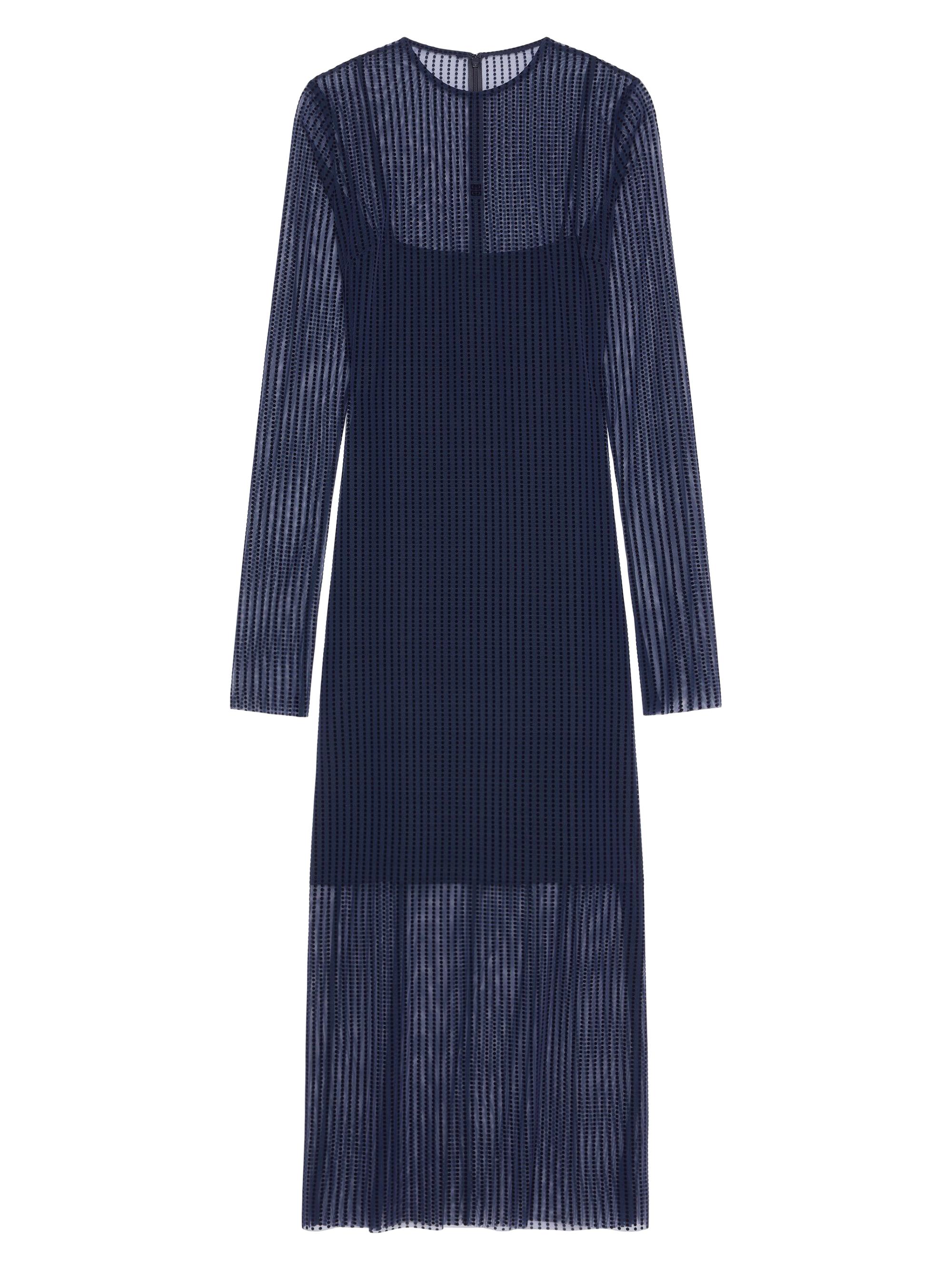 Givenchy Women's Polka Dots Dress in Tulle - Navy