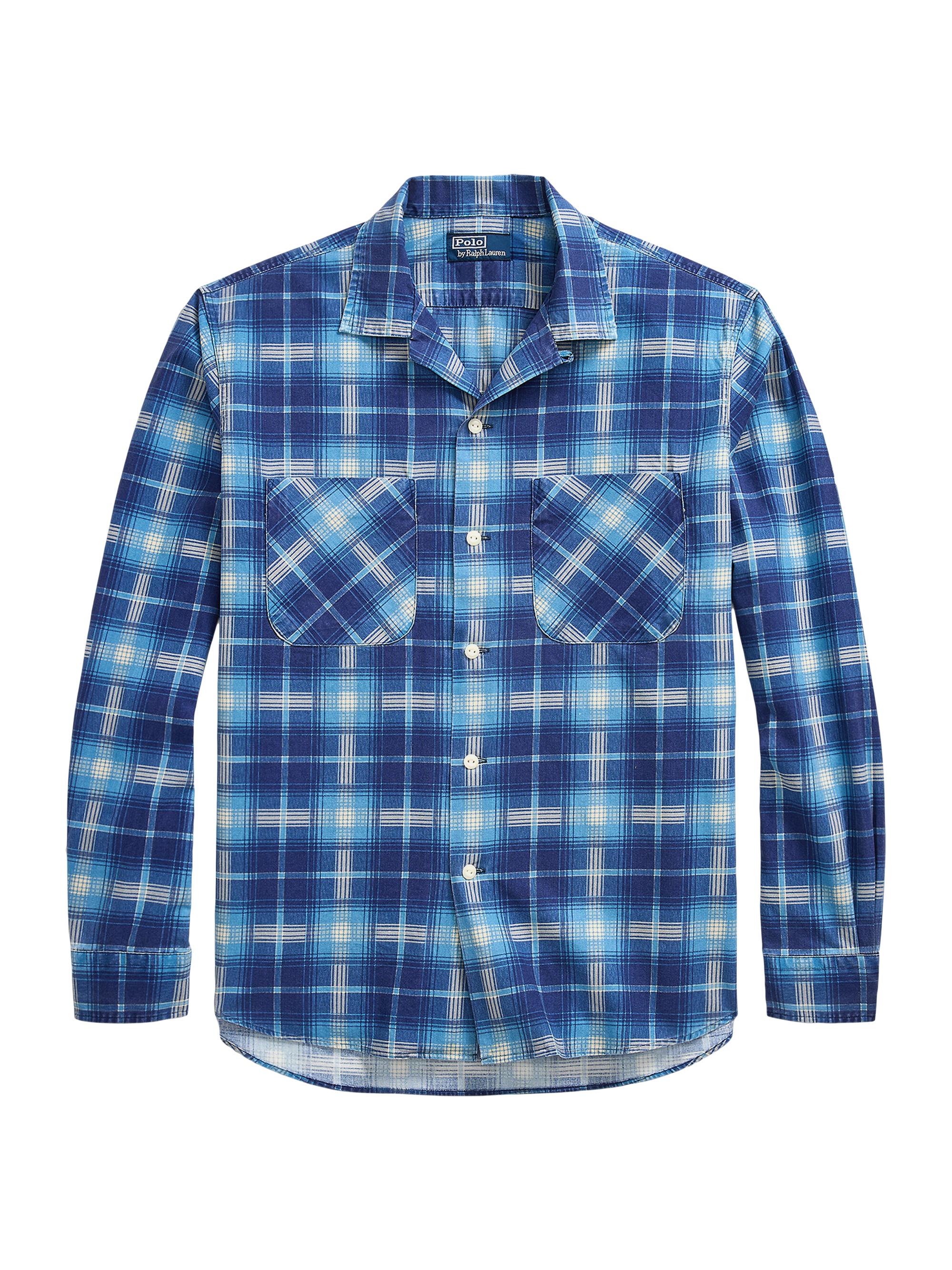 Polo Ralph Lauren Men's Printed Flannel Sport Shirt - Salt Washed Plaid