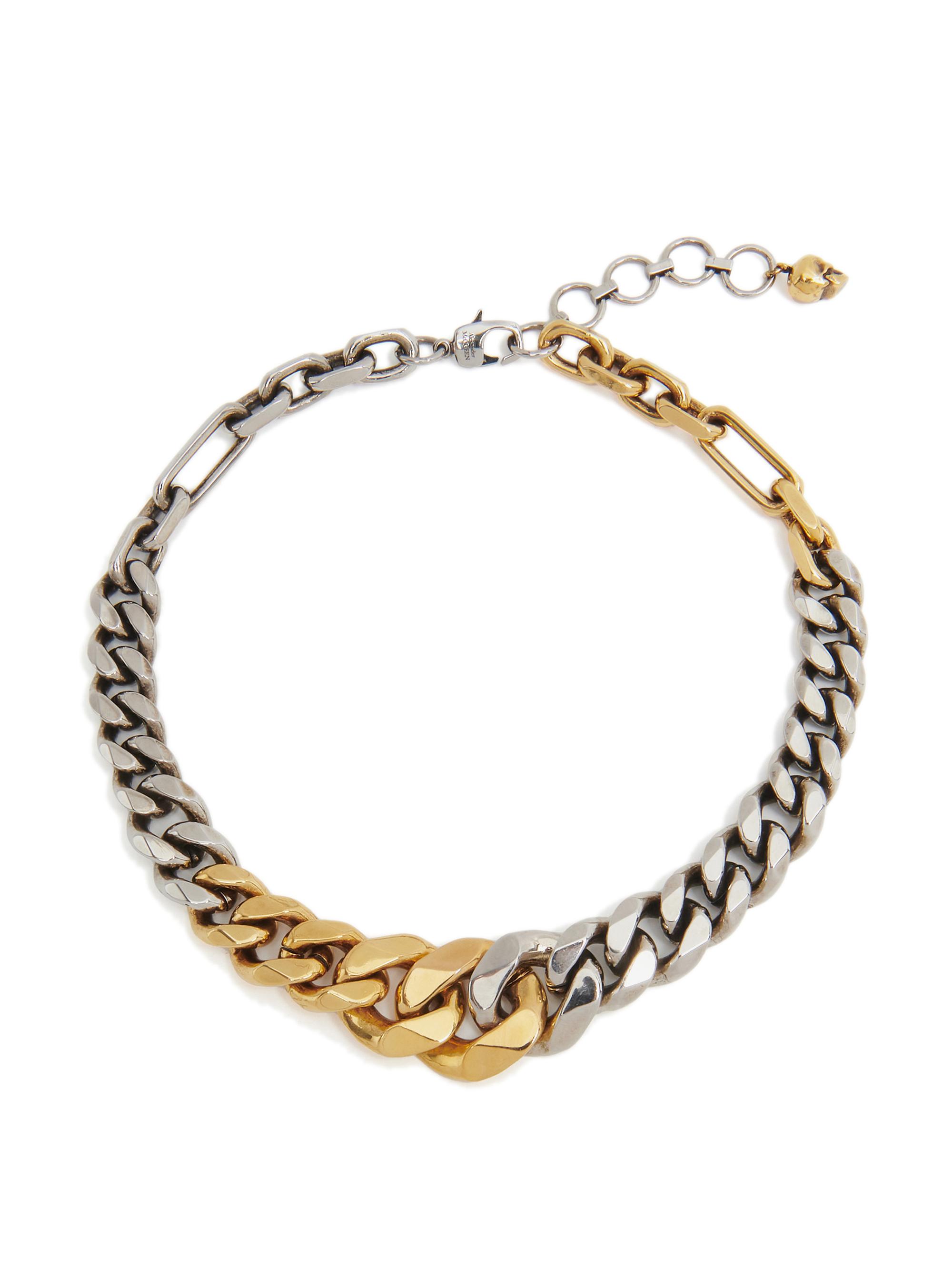 McQueen Women's Two-Tone Curb-Chain Choker - Mixed Metal