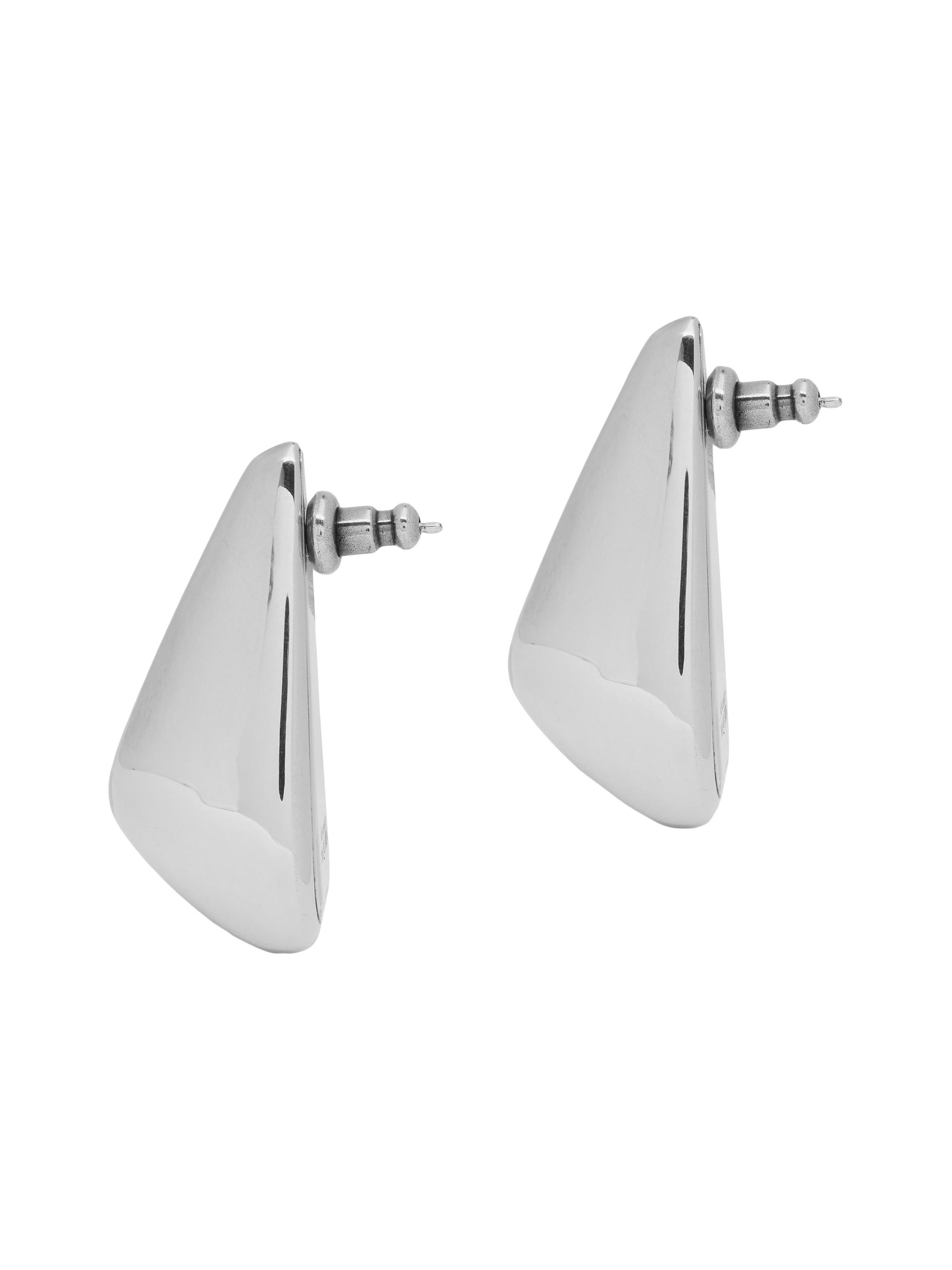 McQueen Women's Silvertone Thorn Drop Earrings - Silver