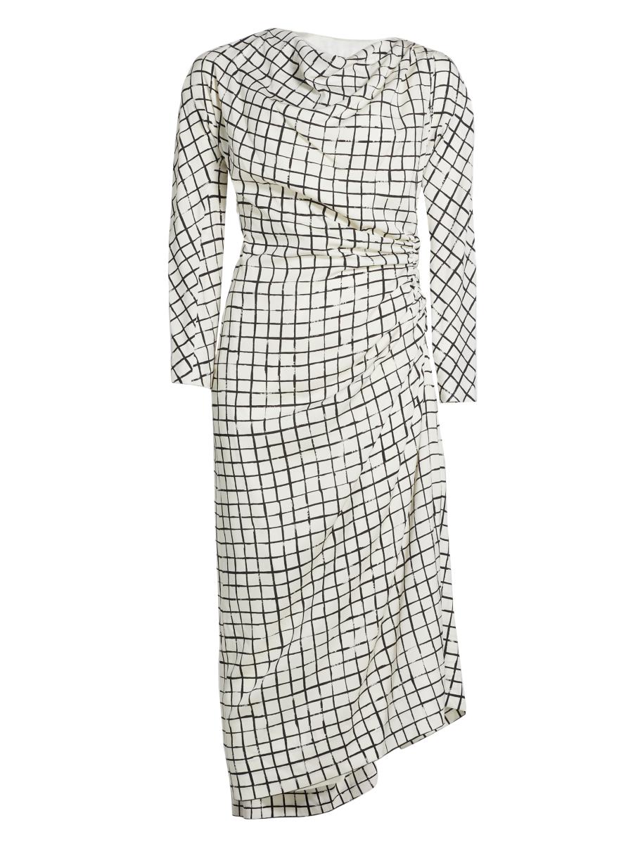 【大人気】Dries Van Noten アブストラクトプリントミディドレス 0400021268784?wid=900