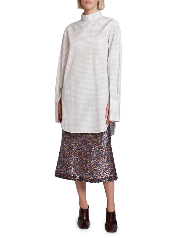 Shop Dries Van Noten Corso Cotton Poplin Tunic Shirt | Saks Shop Dries Van Noten Corso Cotton Poplin Tunic Shirt | Saks
