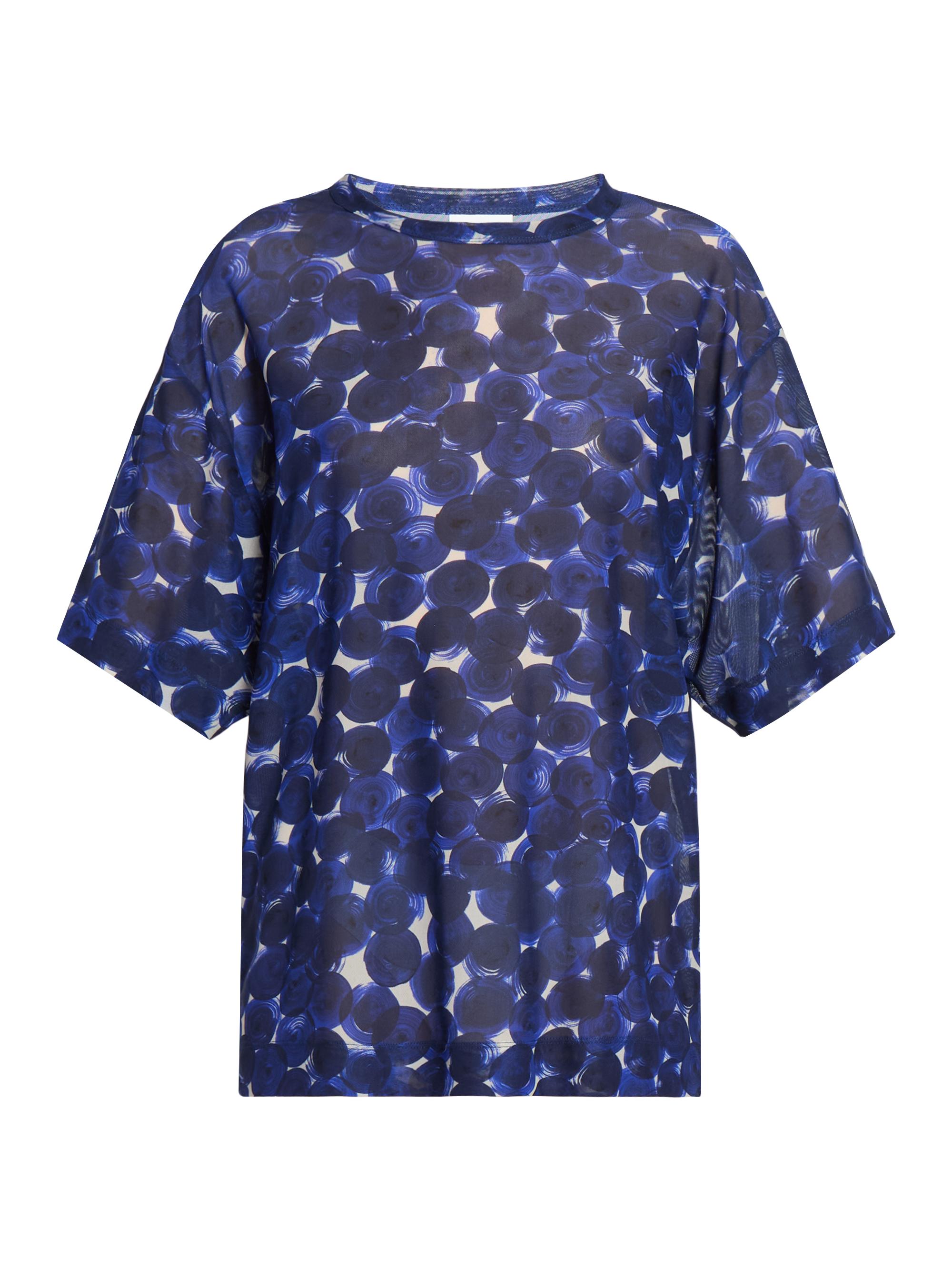 Dries Van Noten Women's Hoge Polka Dot Oversized T-Shirt - Blue