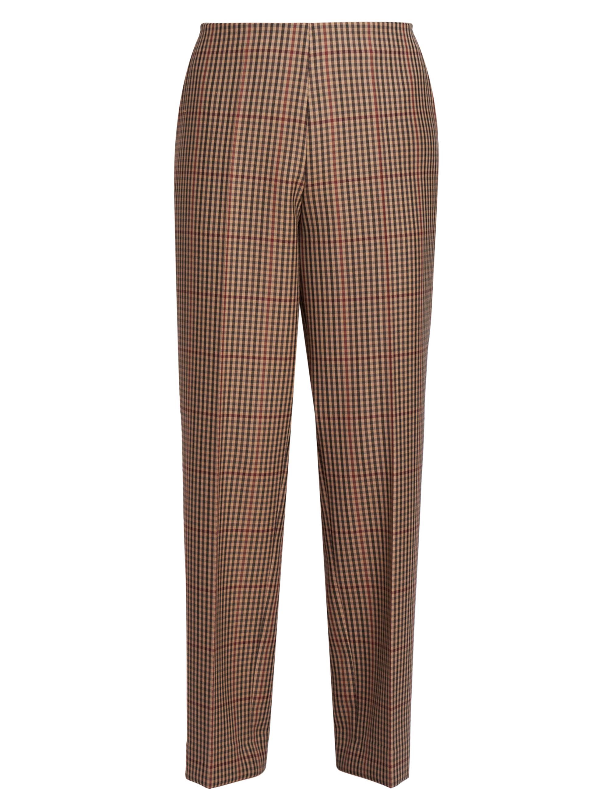 Dries Van Noten Women's Prati Plaid Wool Pants - Rust