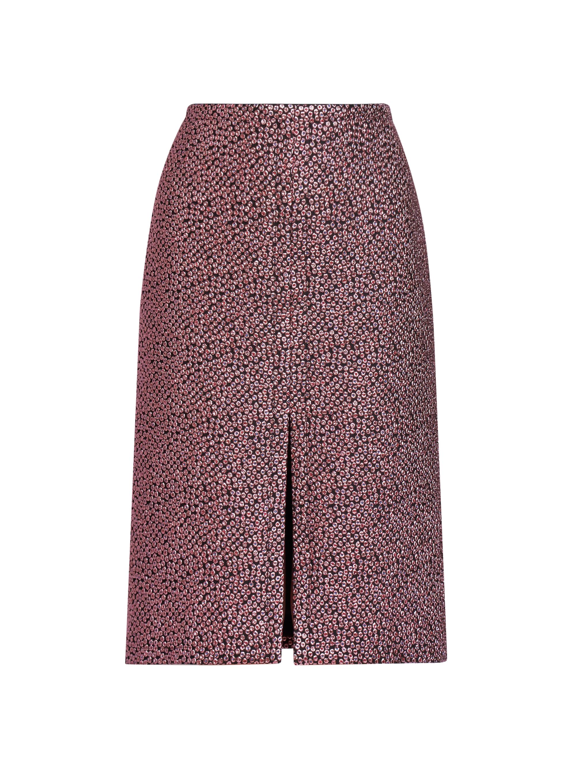 Dries Van Noten Women's Shelda Textured Metallic Skirt - Pink