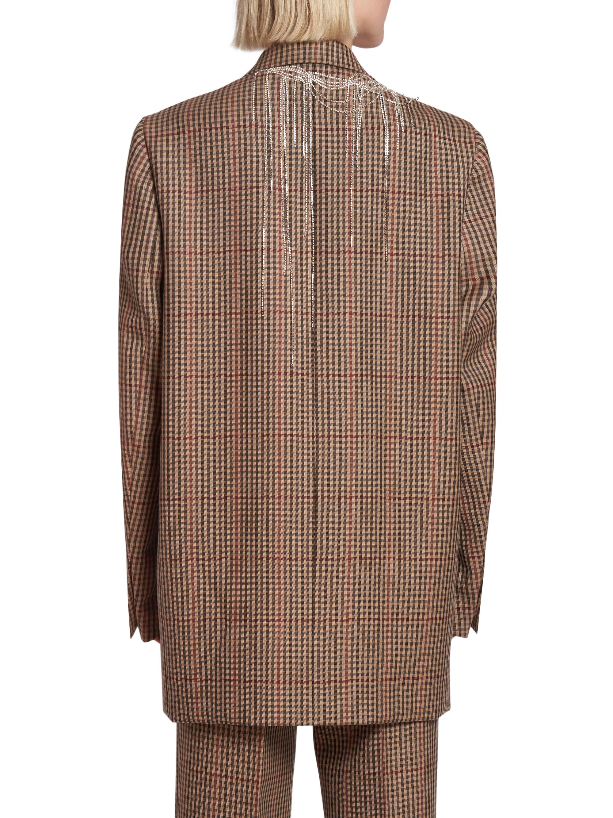 Dries Van Noten Blink Rhinestone Wool Double-Breasted Jacket - Main Image