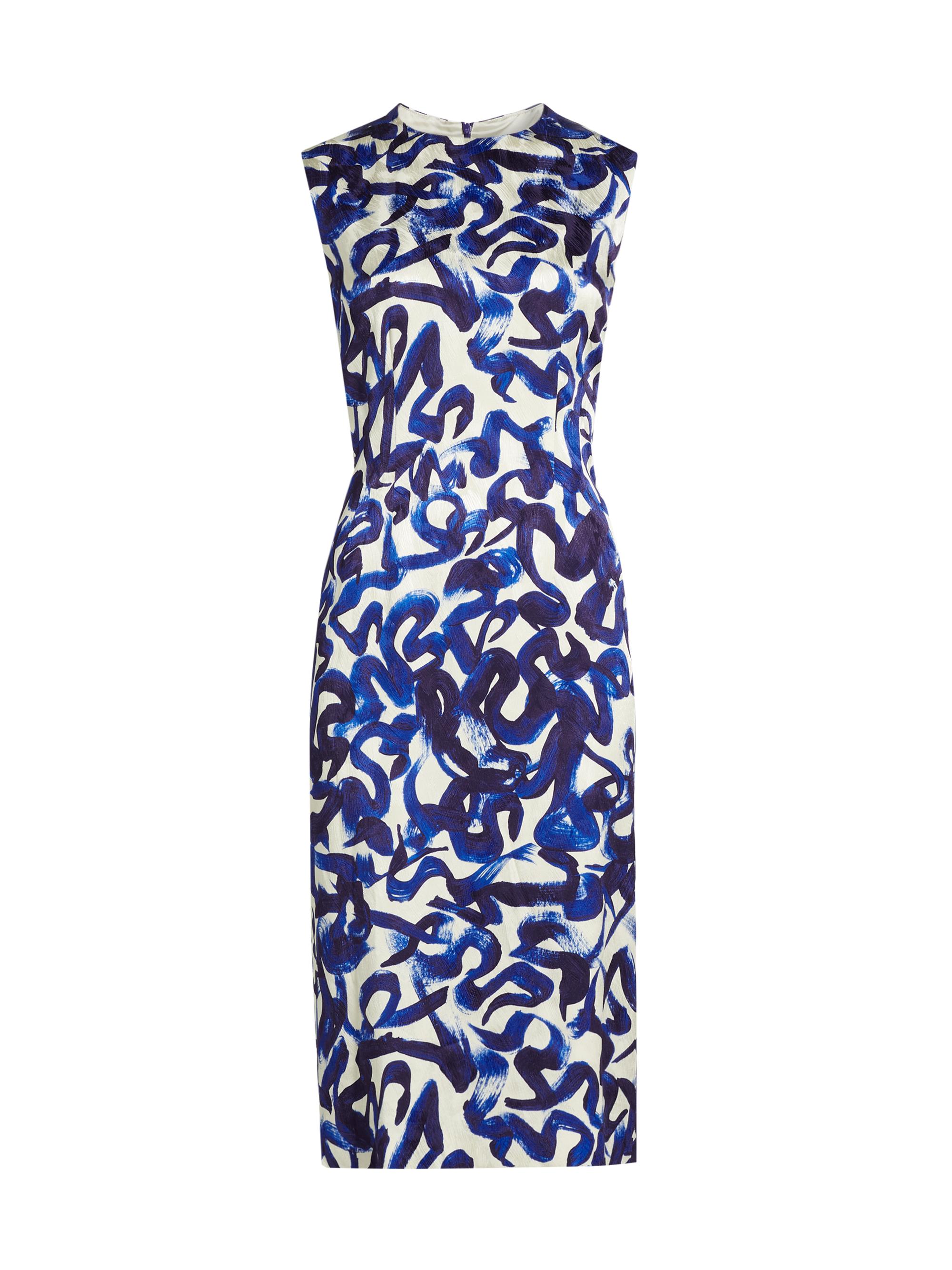 Dries Van Noten Women's Delavina Printed Sheath Midi-Dress - Blue