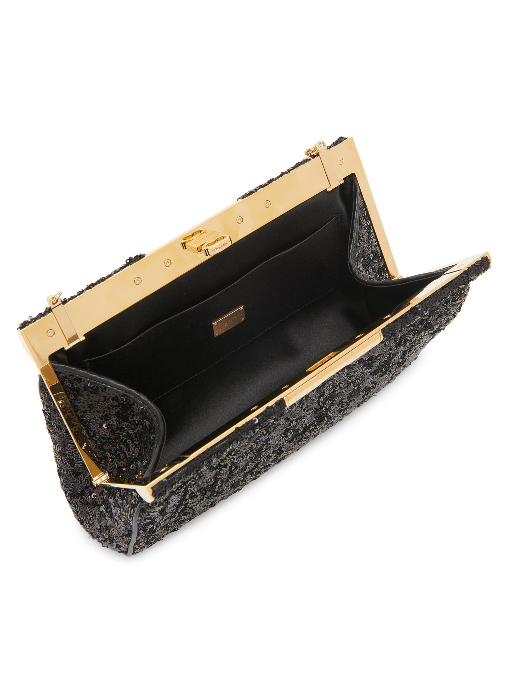 Dolce&Gabbana Medium Marlene Sequined Clutch | Saks Fifth Avenue