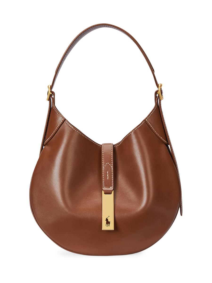 Polo Ralph Lauren Women's Polo Id Small Leather Bag In Brown