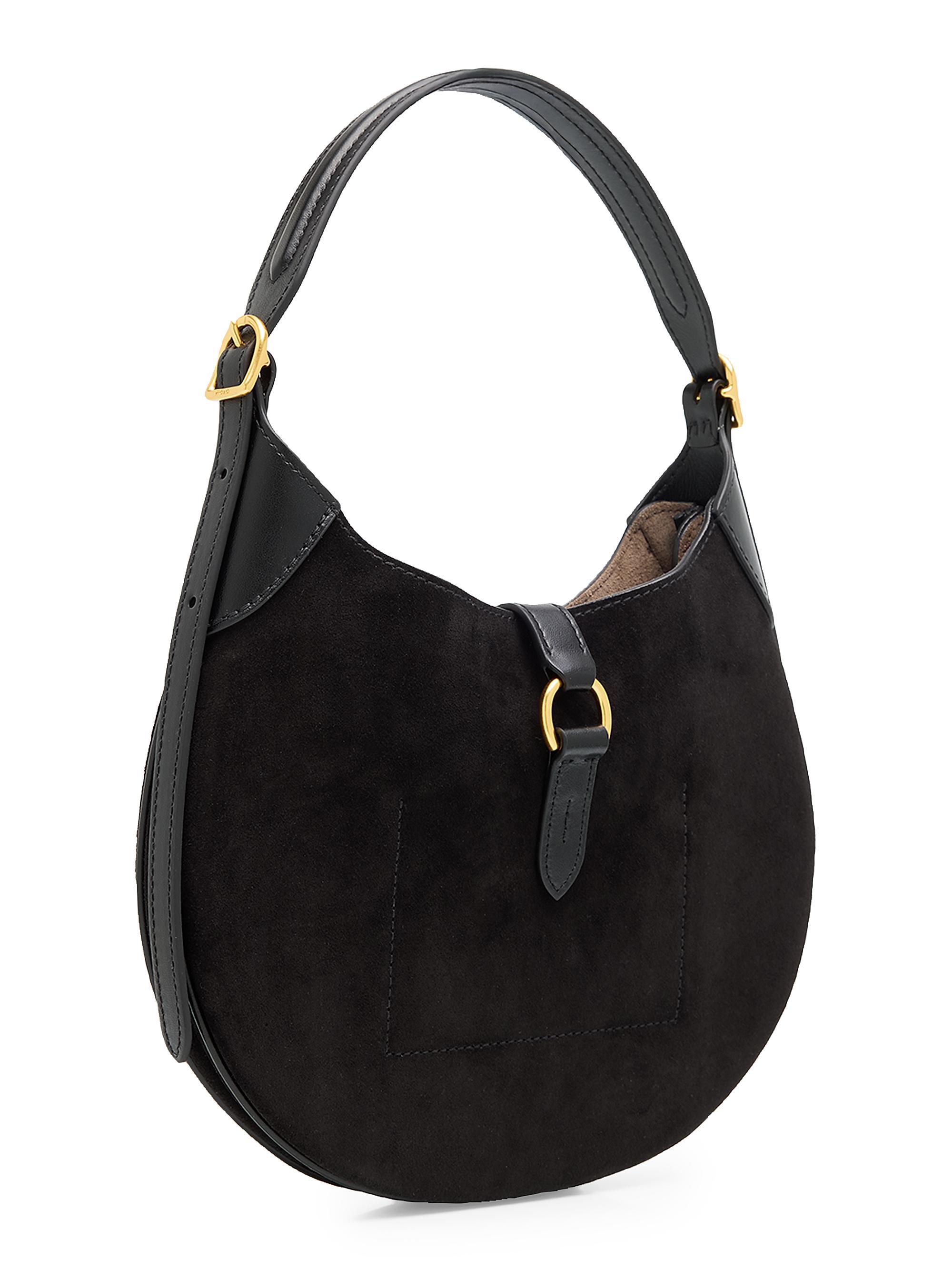 Polo Ralph Lauren Polo ID Small Suede Shoulder Bag | Saks Fifth Avenue