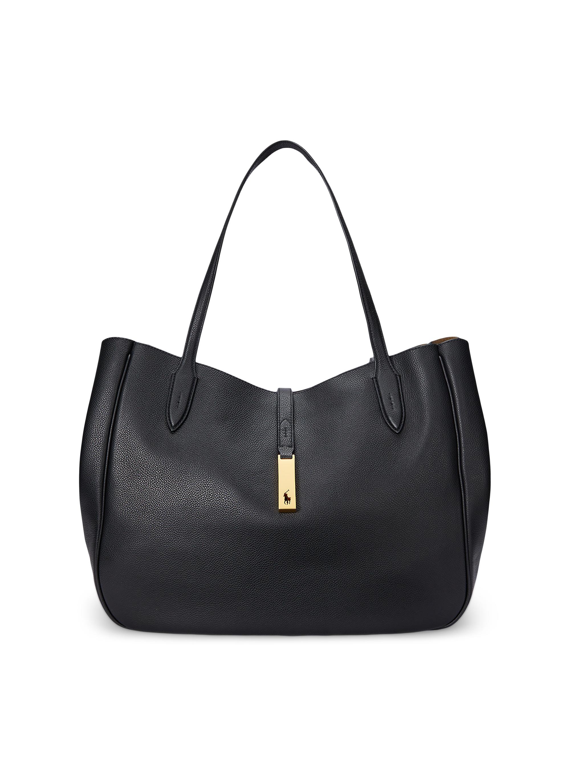 Polo Ralph Lauren Large Polo ID Leather Tote Bag | Saks Fifth Avenue
