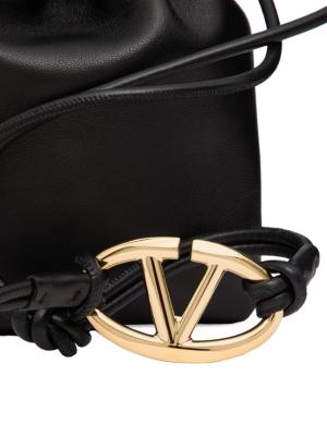 Valentino Garavani mini VLogo Pouf bucket bag - Gold